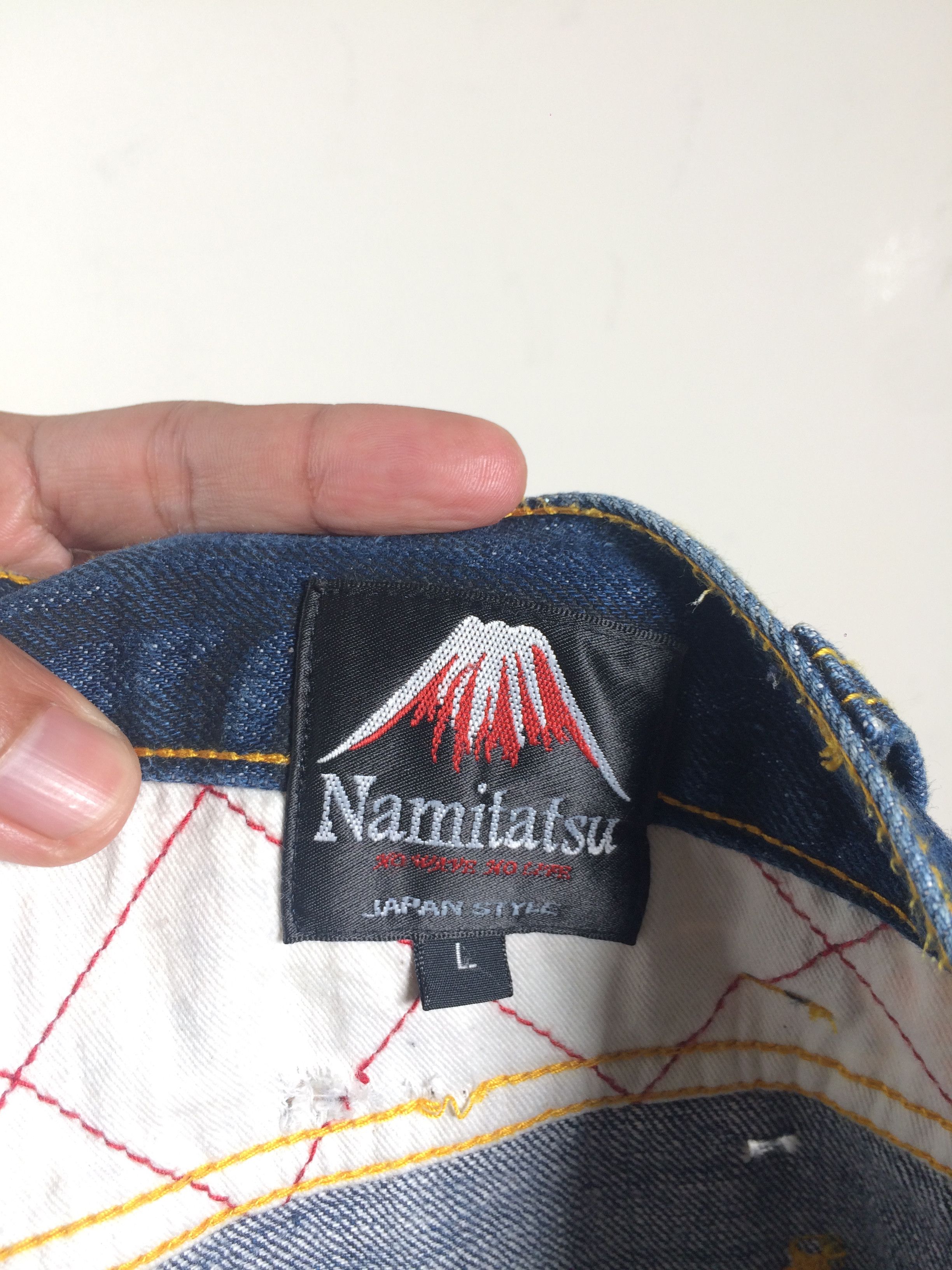 Karakuri Tamashii Karakuri Style Naminorita Tsujin Embroidered Tattoo Jeans Size US 34 / EU 50 - 20 Thumbnail