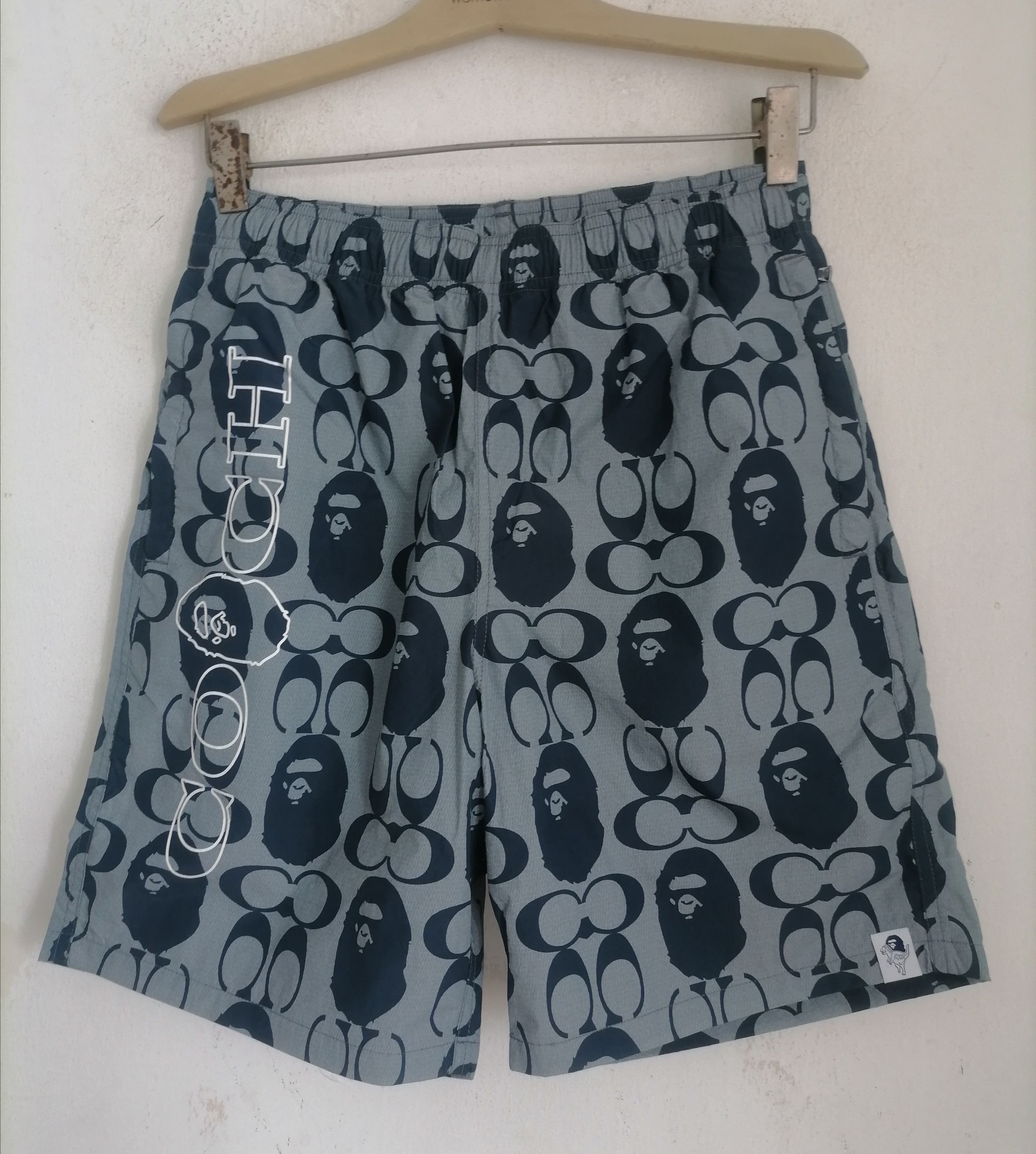 Bape × Coach Final Drop!! Bape Coach Shorts Pants Size US 29 - 2 Thumbnail