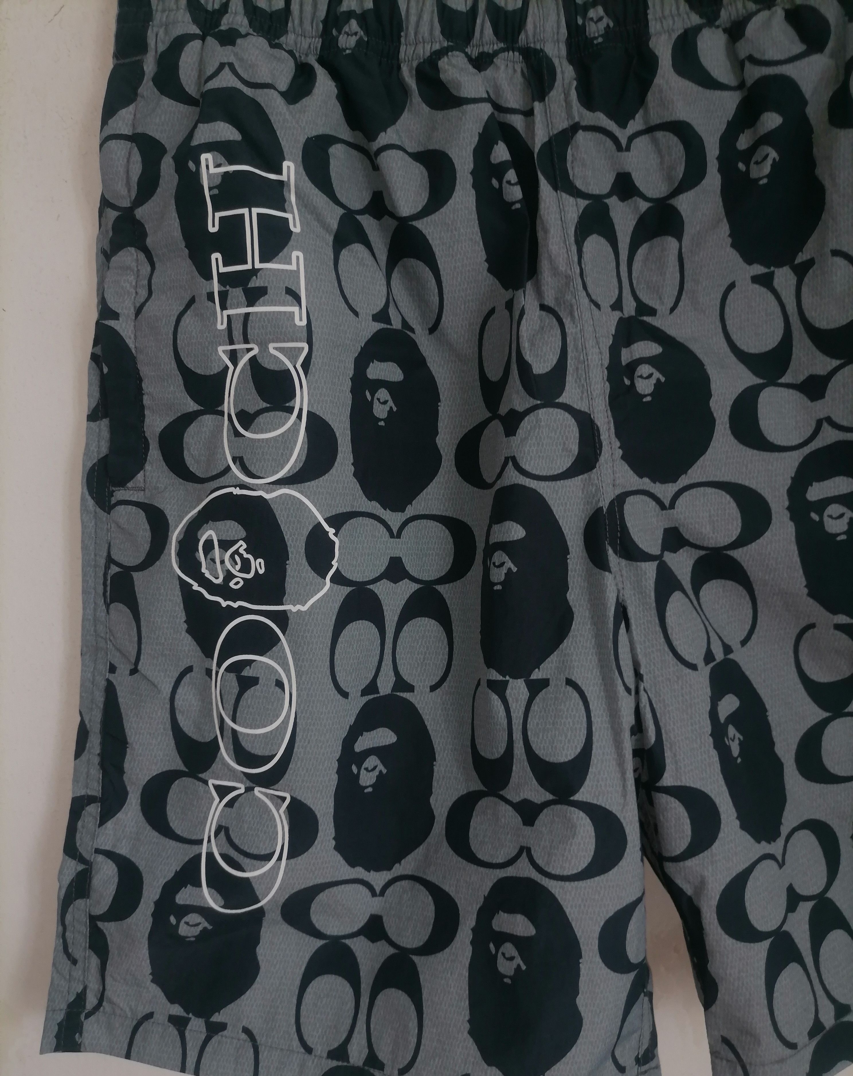 Bape × Coach Final Drop!! Bape Coach Shorts Pants Size US 29 - 4 Thumbnail