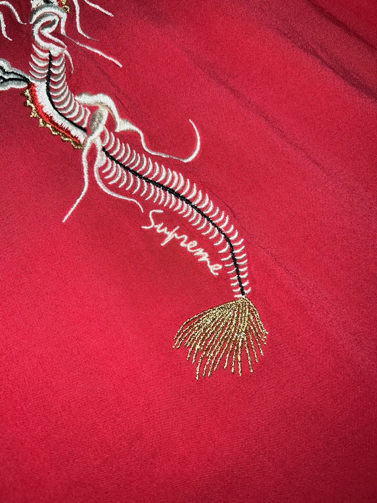 Supreme Supreme Dragon Embroidered Rayon Shirt Size US M / EU 48-50 / 2 - 2 Thumbnail