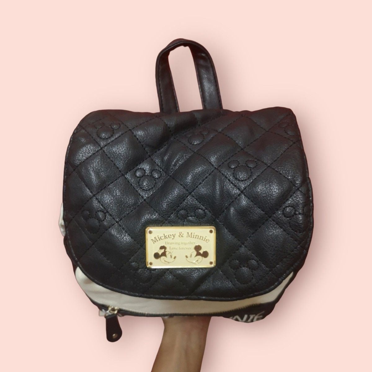 Disney × Japanese Brand × Mickey Mouse VINTAGE MICKEY & MINNIE MINI BACKPACK Size ONE SIZE - 4 Thumbnail