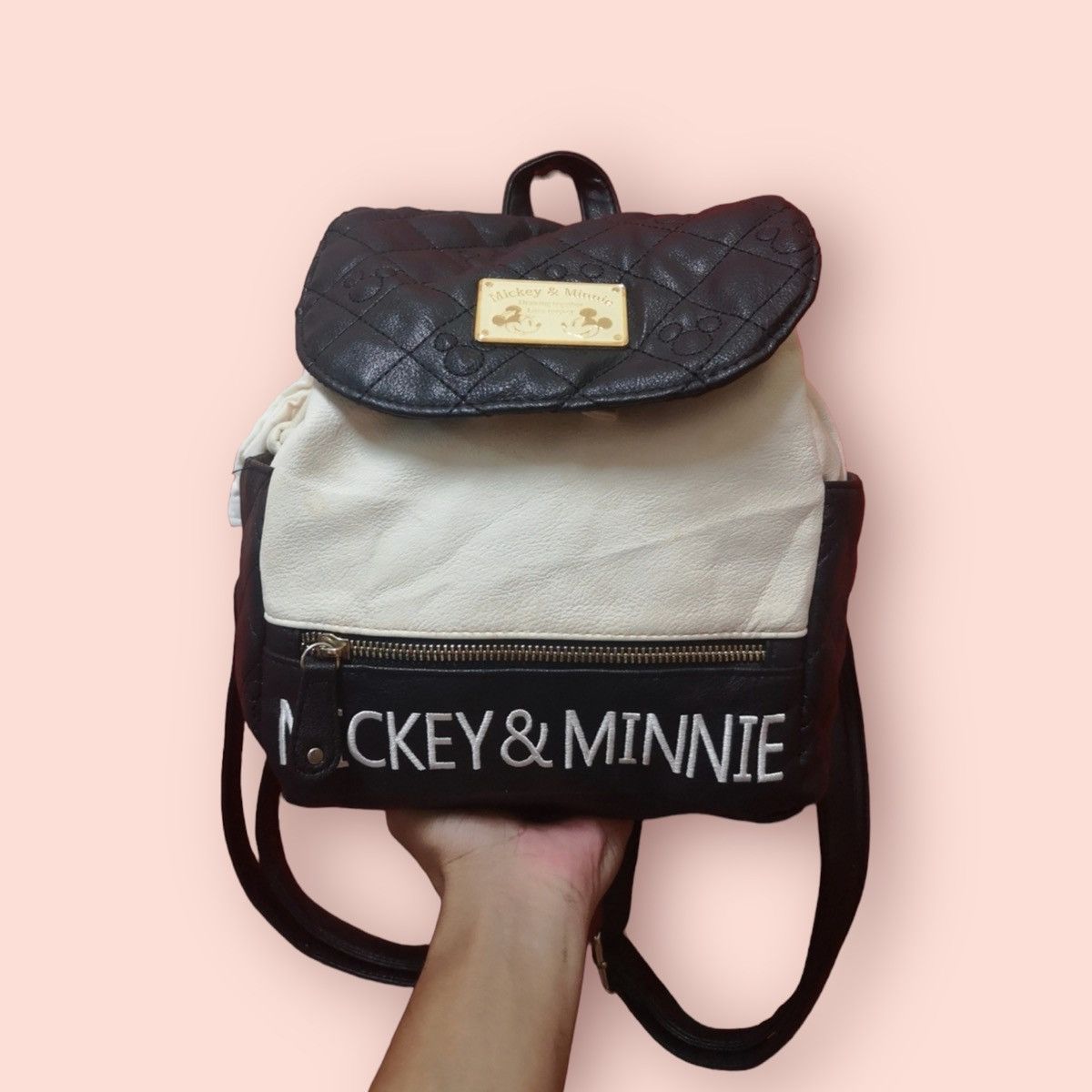 Disney × Japanese Brand × Mickey Mouse VINTAGE MICKEY & MINNIE MINI BACKPACK Size ONE SIZE - 2 Thumbnail