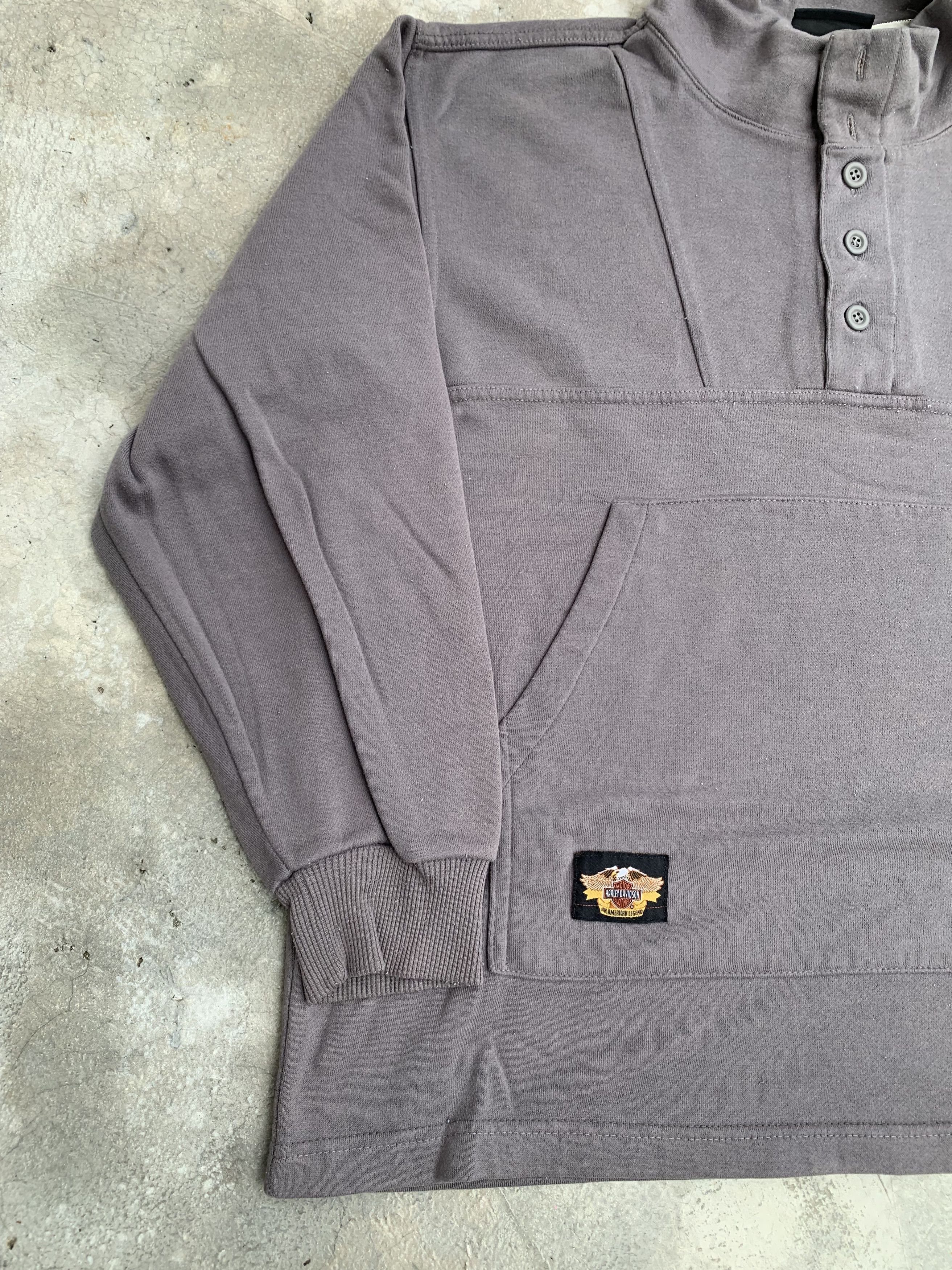 Harley Davidson Vintage Harley Davidson Quarter Button Sweatshirt Size US M / EU 48-50 / 2 - 4 Thumbnail