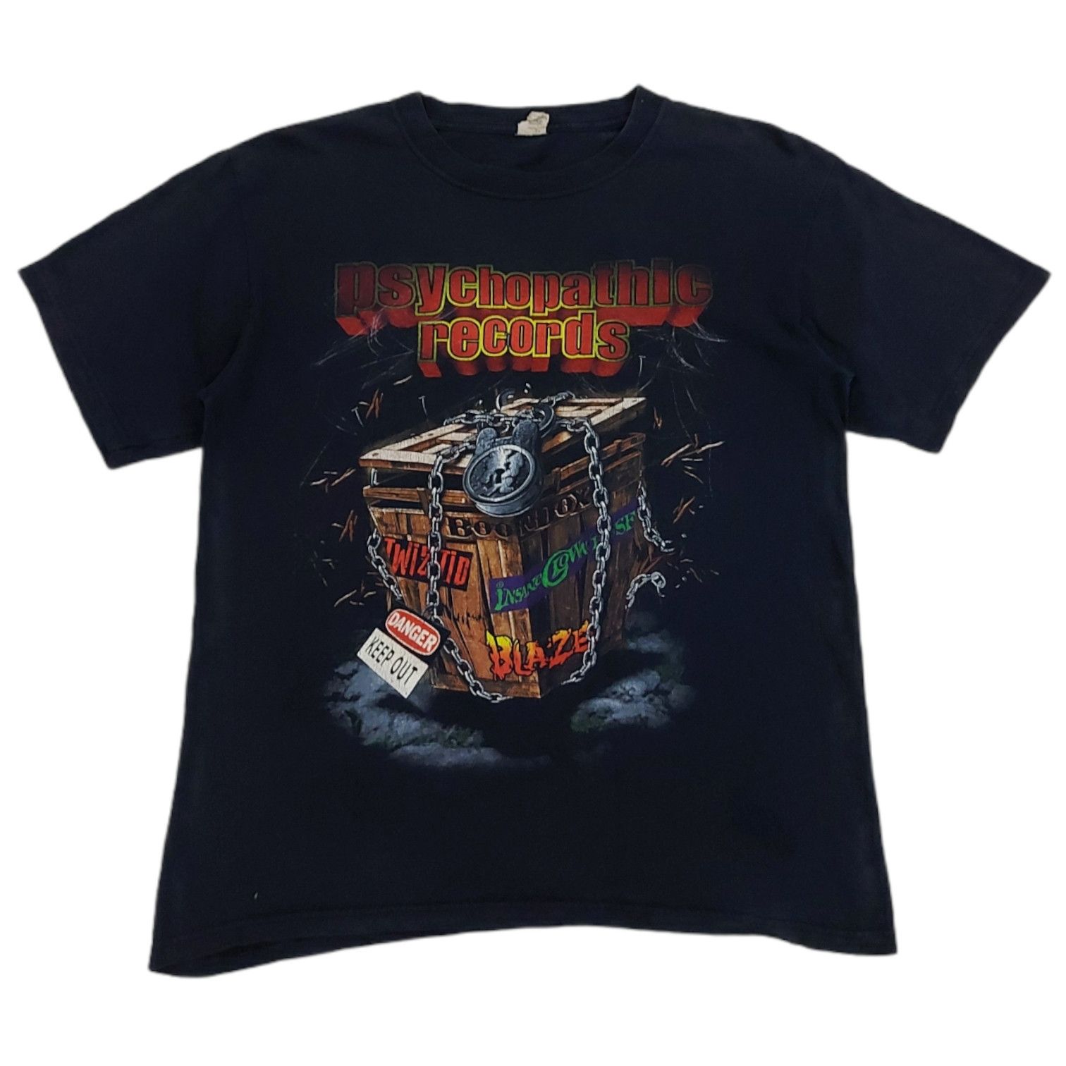 Anvil × Band Tees × Rap Tees RARE!VTG Y2K PSYCHOPATIC RECORDS ICP "UNLOCK THE INSANITY Size US M / EU 48-50 / 2 - 1 Thumbnail