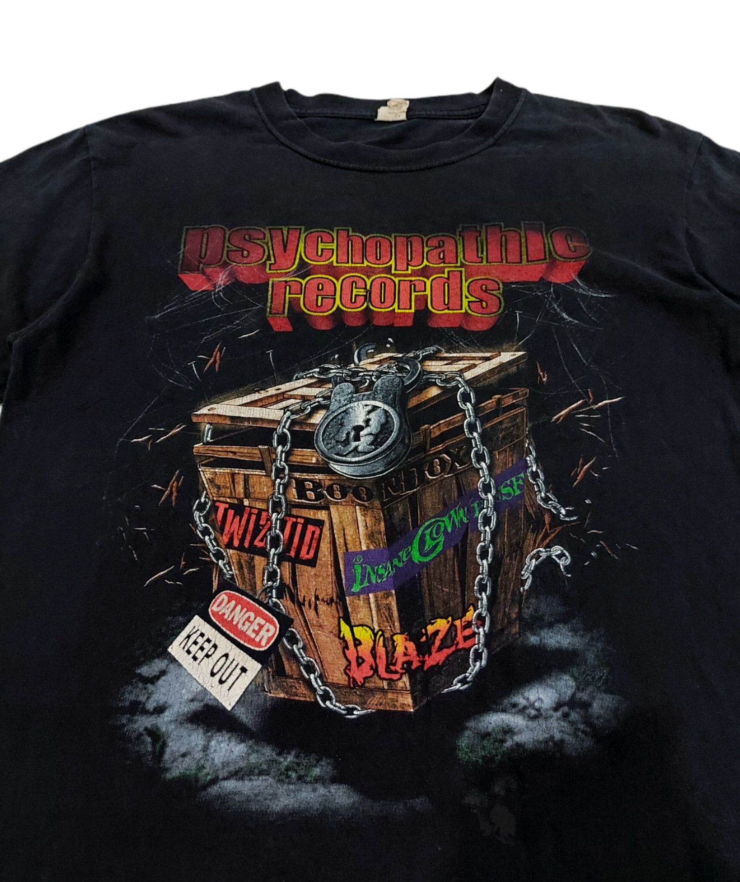 Anvil × Band Tees × Rap Tees RARE!VTG Y2K PSYCHOPATIC RECORDS ICP "UNLOCK THE INSANITY Size US M / EU 48-50 / 2 - 5 Thumbnail