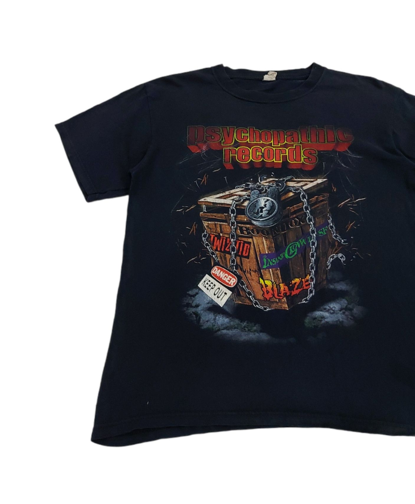 Anvil × Band Tees × Rap Tees RARE!VTG Y2K PSYCHOPATIC RECORDS ICP "UNLOCK THE INSANITY Size US M / EU 48-50 / 2 - 4 Thumbnail