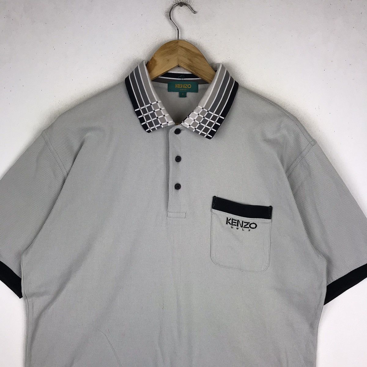 Kenzo Vintage Kenzo Golf Polo Collar T-shirt Size US L / EU 52-54 / 3 - 3 Thumbnail