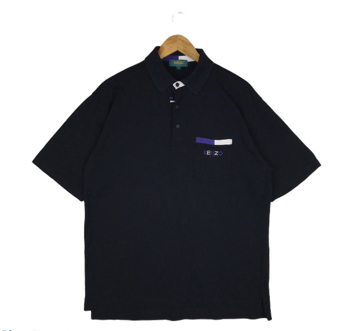 Kenzo Vintage 90s Kenzo Golf Collar Polo T-shirt Size US L / EU 52-54 / 3 - 1 Thumbnail