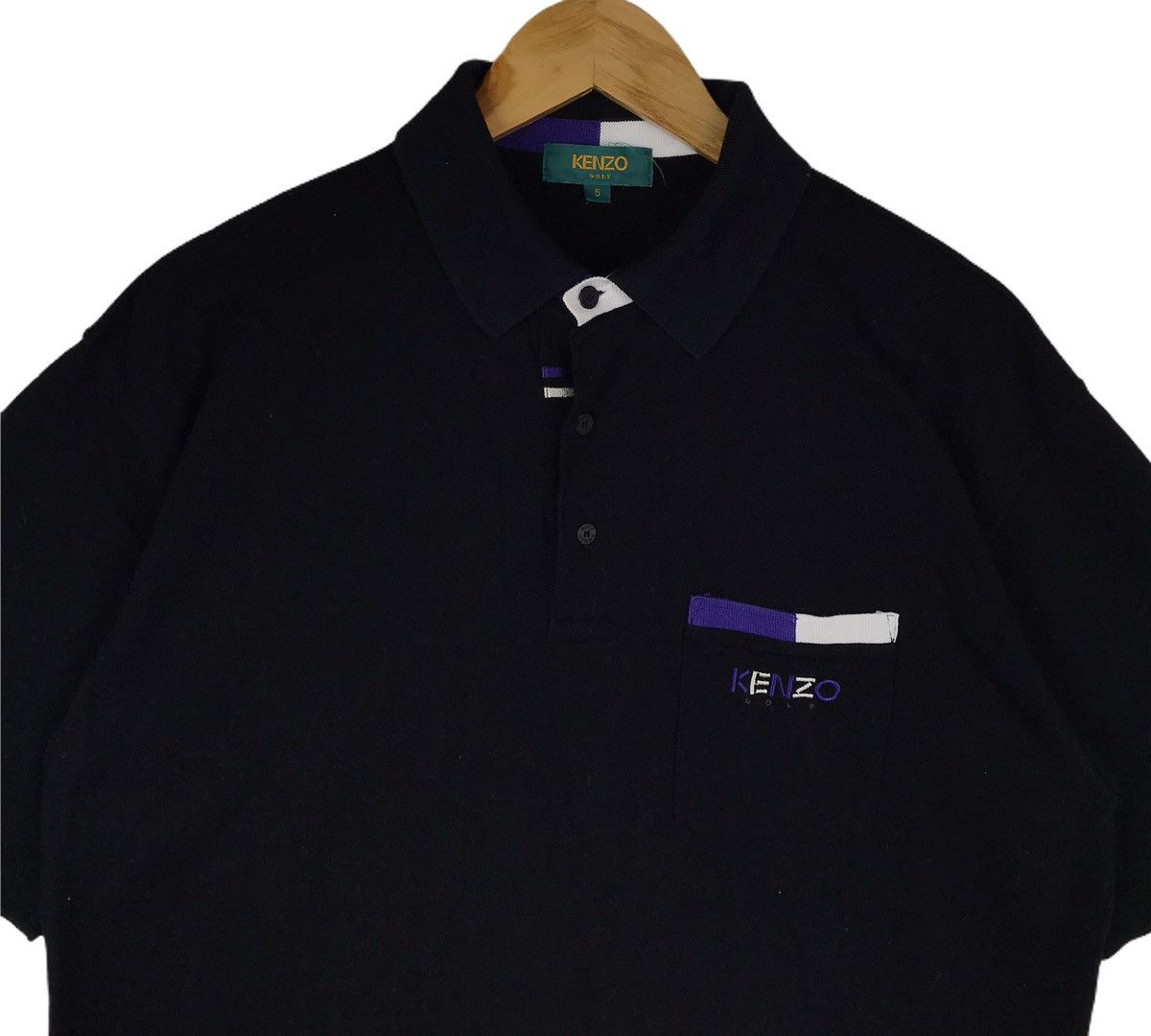 Kenzo Vintage 90s Kenzo Golf Collar Polo T-shirt Size US L / EU 52-54 / 3 - 2 Thumbnail