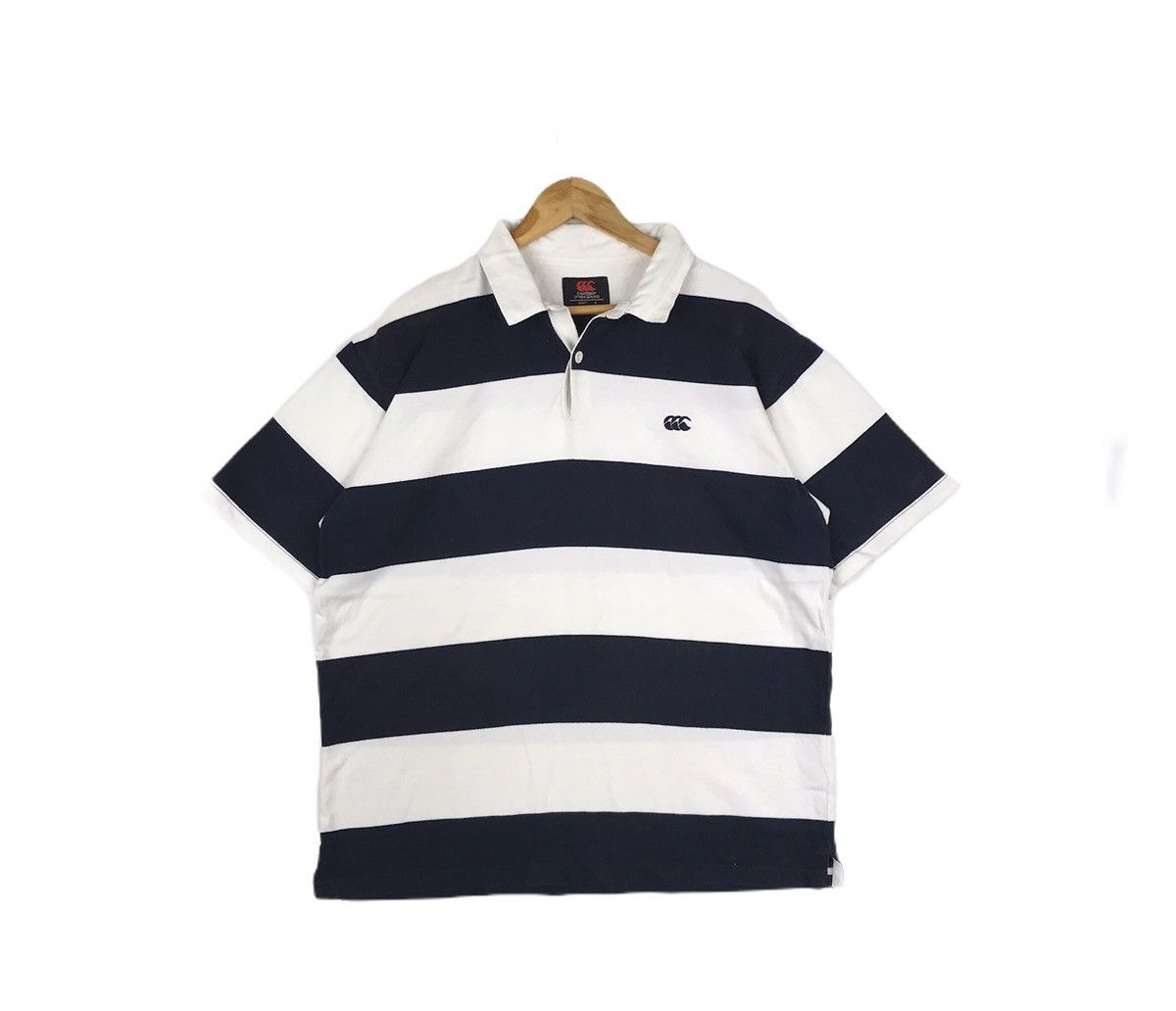 Canterbury of New Zealand Vintage Canterbury of New Zealand Rugby Stripe T-shirt Size US XL / EU 56 / 4 - 1 Thumbnail