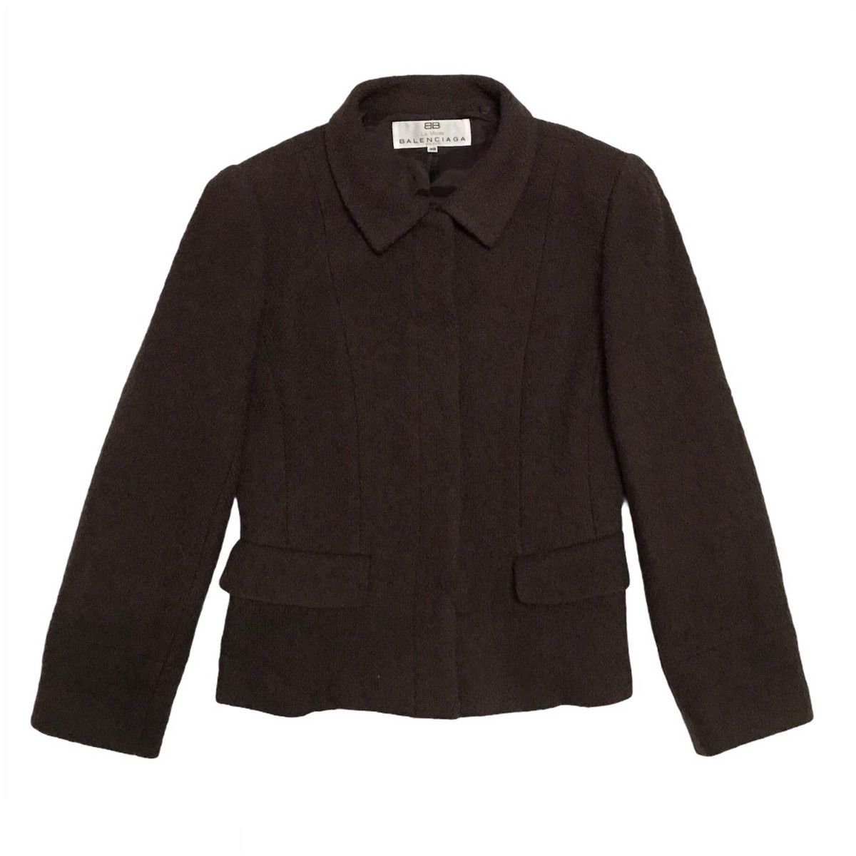 image of Balenciaga La Mode Paris Wool Women Jacket Made In Japan (Size Medium)