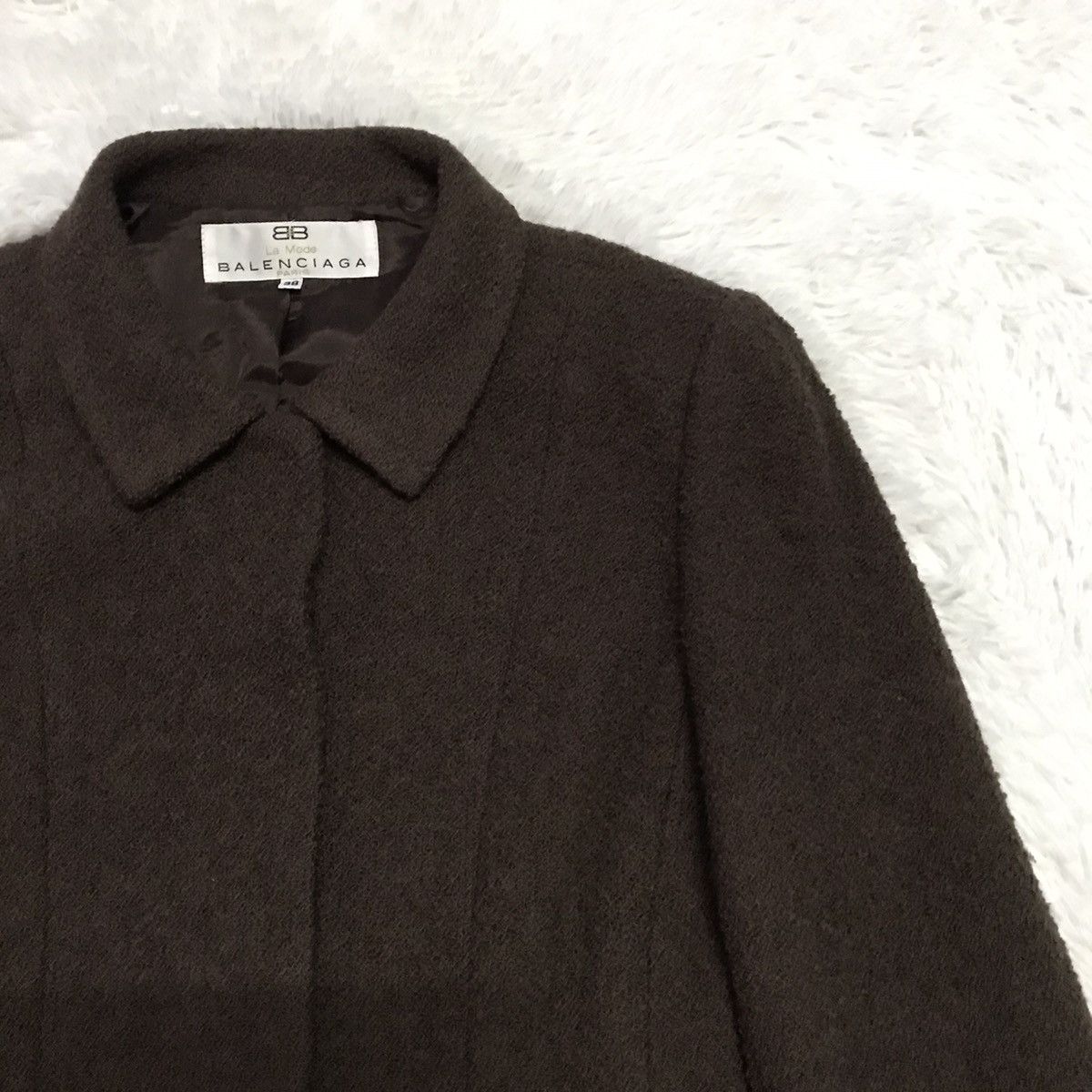Balenciaga Balenciaga La Mode Paris Wool Women Jacket Made in Japan Size M / US 6-8 / IT 42-44 - 5 Thumbnail