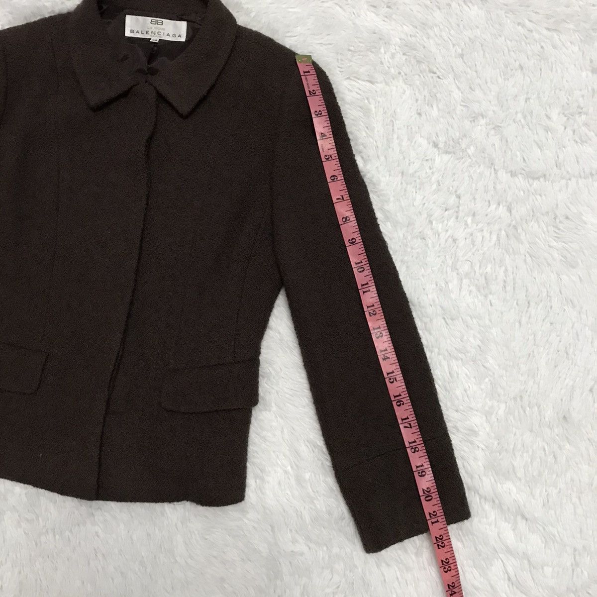 Balenciaga Balenciaga La Mode Paris Wool Women Jacket Made in Japan Size M / US 6-8 / IT 42-44 - 19 Thumbnail