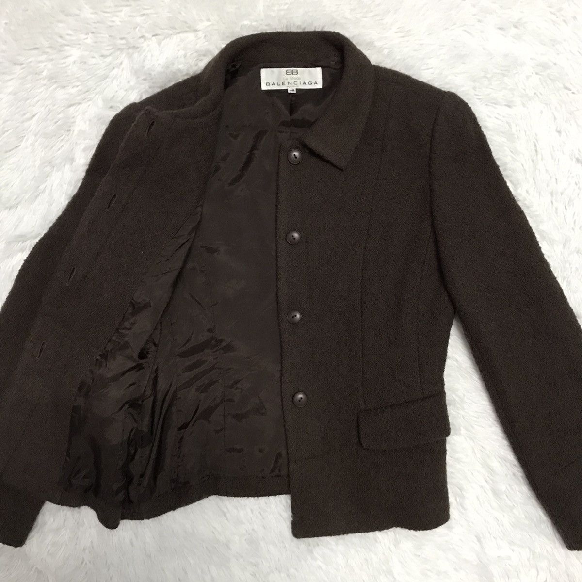Balenciaga Balenciaga La Mode Paris Wool Women Jacket Made in Japan Size M / US 6-8 / IT 42-44 - 11 Thumbnail