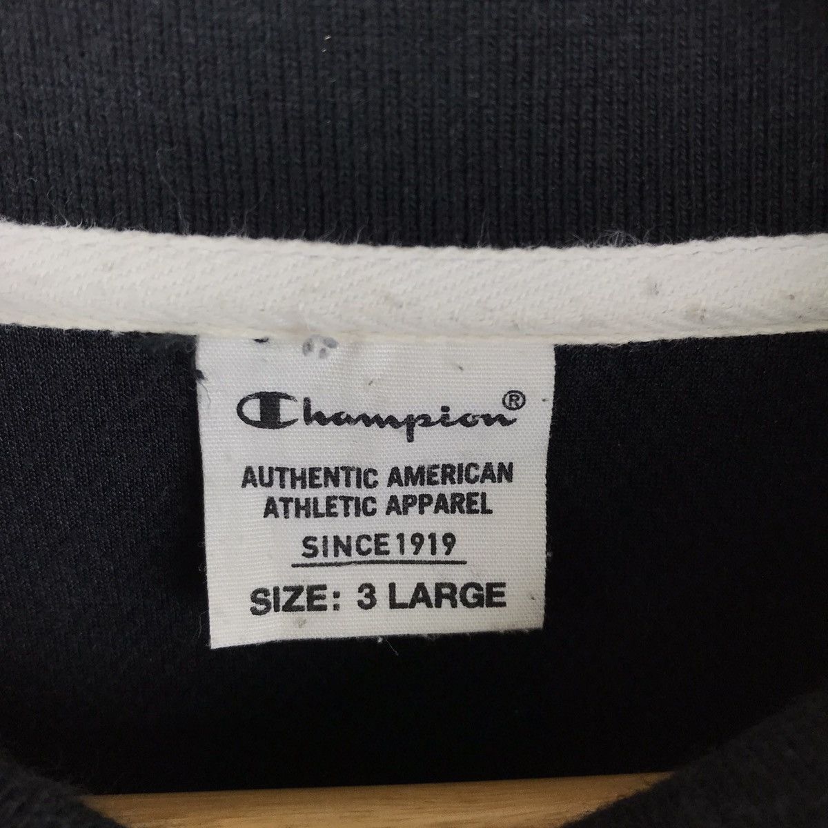 Champion Vintage Champion Script Minimalist HalfZipper Polos T-shirt Size US L / EU 52-54 / 3 - 4 Thumbnail