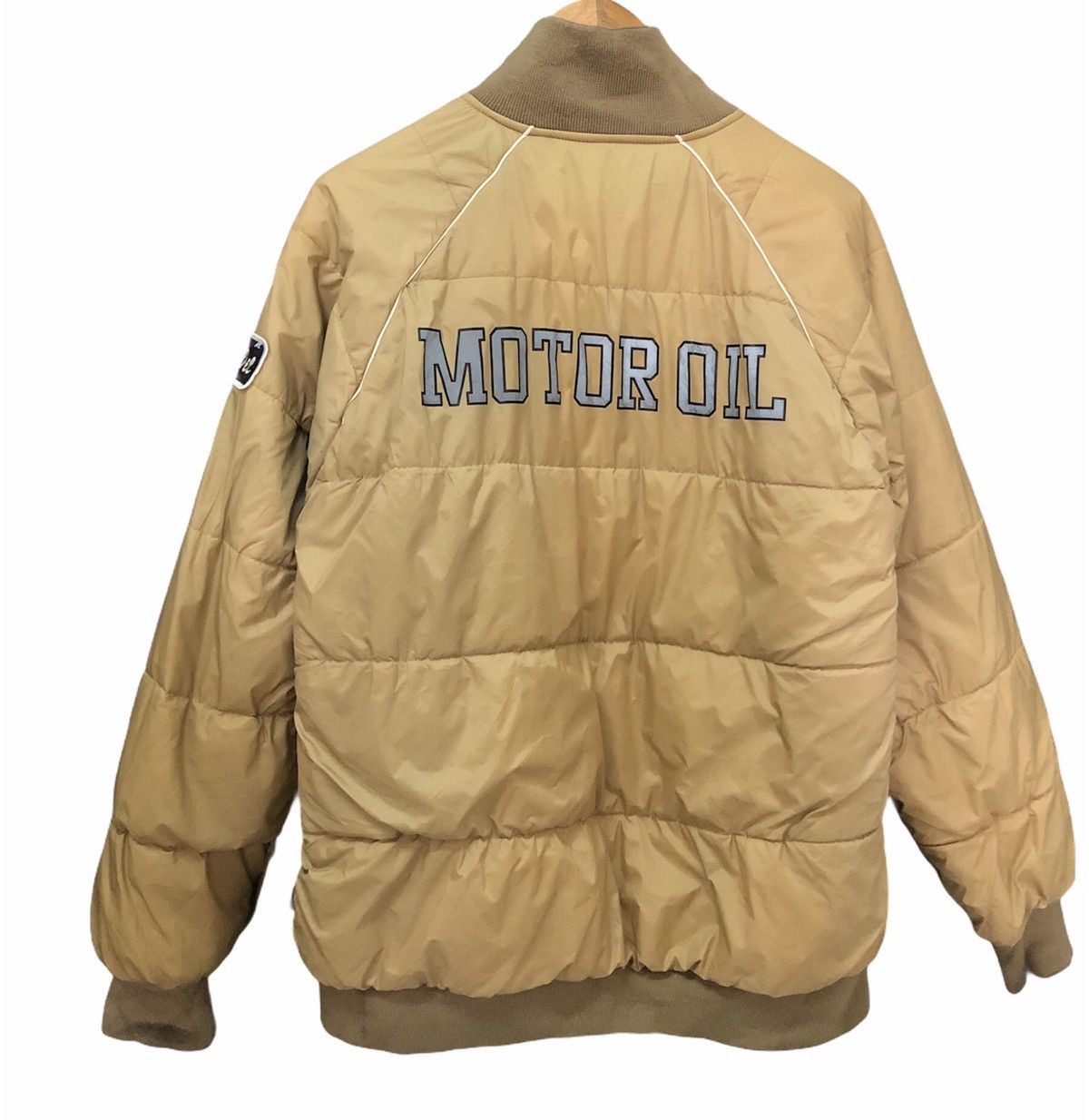 Japanese Brand Vintage Lubricant 76 Racing Reversible Puffer Jacket Size US L / EU 52-54 / 3 - 9 Thumbnail