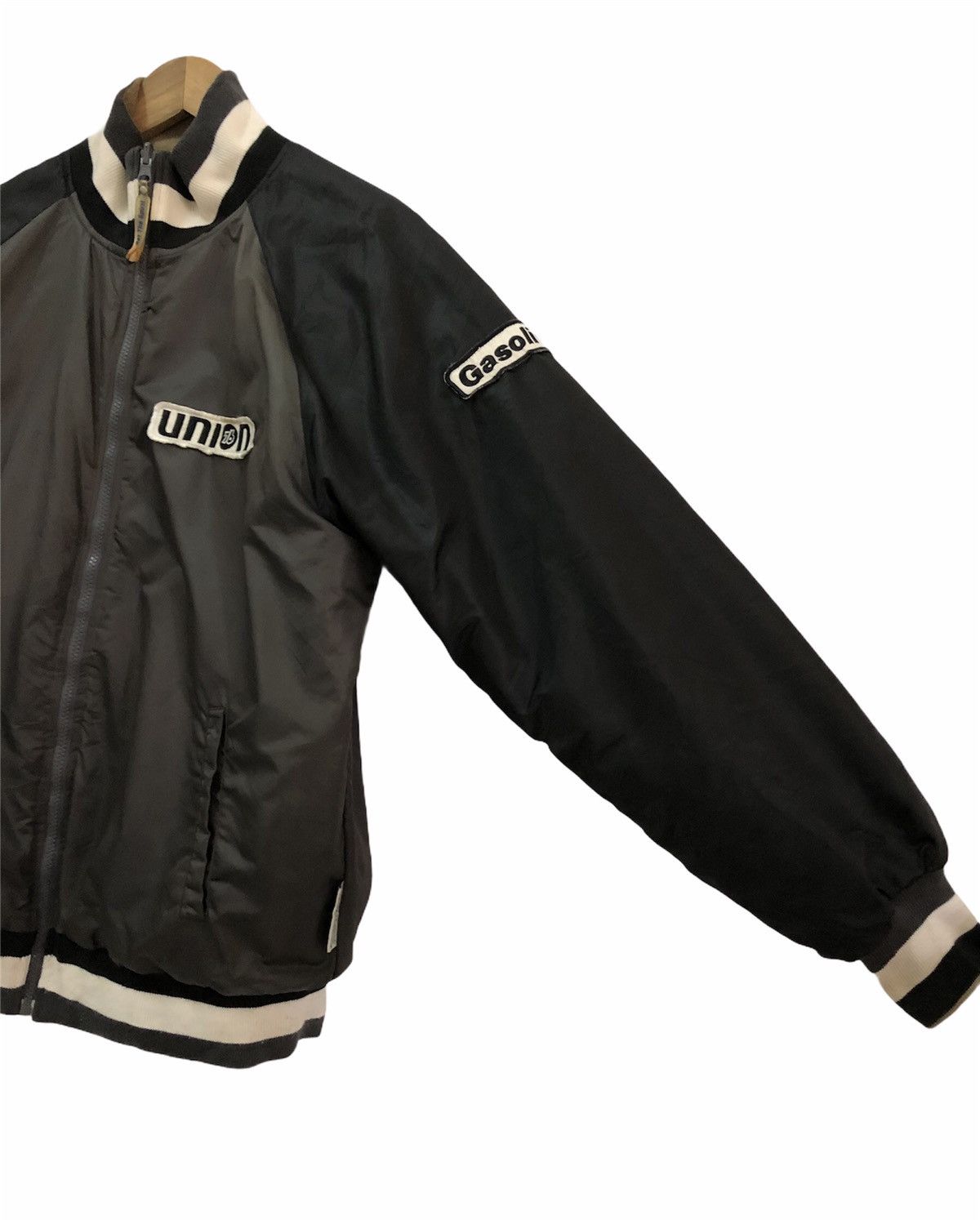 Japanese Brand Vintage Lubricant 76 Racing Reversible Puffer Jacket Size US L / EU 52-54 / 3 - 7 Thumbnail