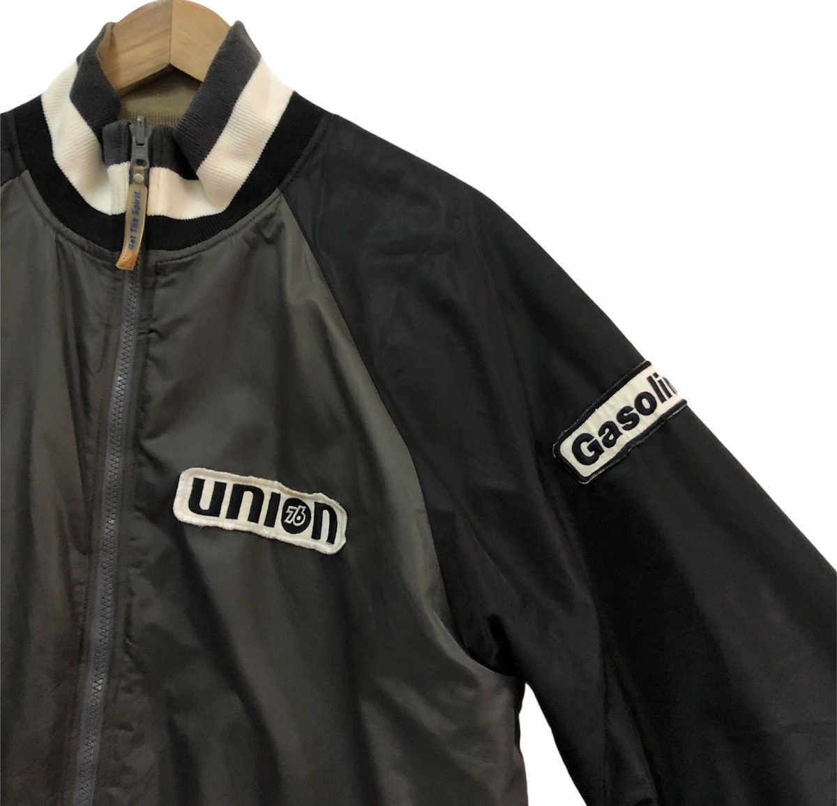 Japanese Brand Vintage Lubricant 76 Racing Reversible Puffer Jacket Size US L / EU 52-54 / 3 - 10 Thumbnail