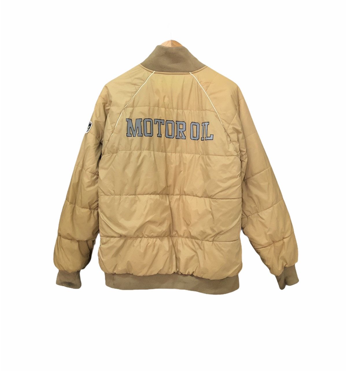 Japanese Brand Vintage Lubricant 76 Racing Reversible Puffer Jacket Size US L / EU 52-54 / 3 - 3 Thumbnail