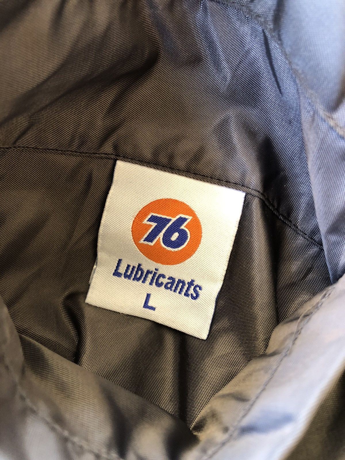 Japanese Brand Vintage Lubricant 76 Racing Reversible Puffer Jacket Size US L / EU 52-54 / 3 - 15 Thumbnail