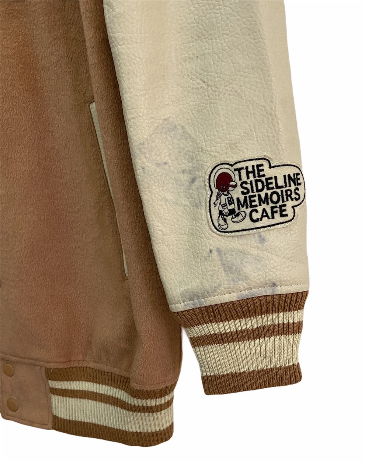 Japanese Brand × Vintage 🔥VINTAGE CAFE RACER BREWED COFFEE PATCHWORK VARSITY JACKET Size US S / EU 44-46 / 1 - 4 Thumbnail