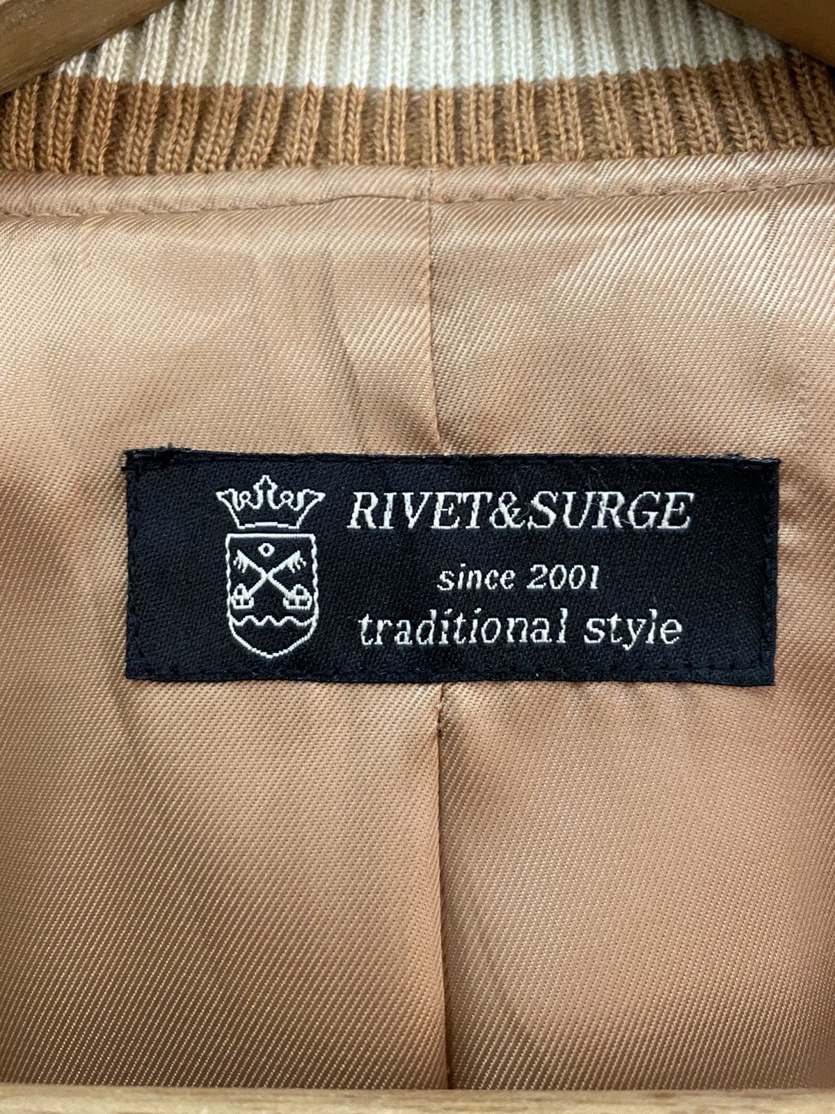 Japanese Brand × Vintage 🔥VINTAGE CAFE RACER BREWED COFFEE PATCHWORK VARSITY JACKET Size US S / EU 44-46 / 1 - 8 Thumbnail