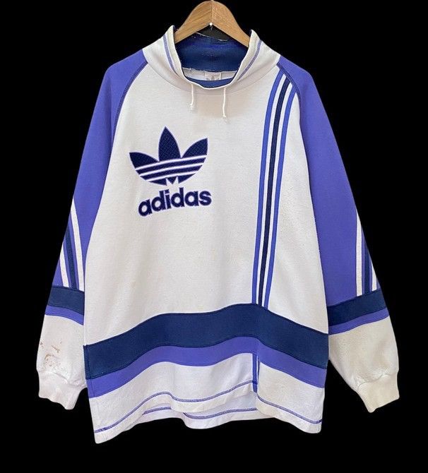 Adidas × Vintage RARE🔥MADE IN JAPAN VINTAGE 90s ADIDAS BIG LOGO SWEATSHIRT Size US M / EU 48-50 / 2 - 1 Thumbnail
