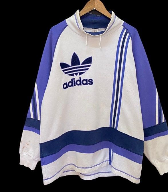 Adidas × Vintage RARE🔥MADE IN JAPAN VINTAGE 90s ADIDAS BIG LOGO SWEATSHIRT Size US M / EU 48-50 / 2 - 4 Thumbnail