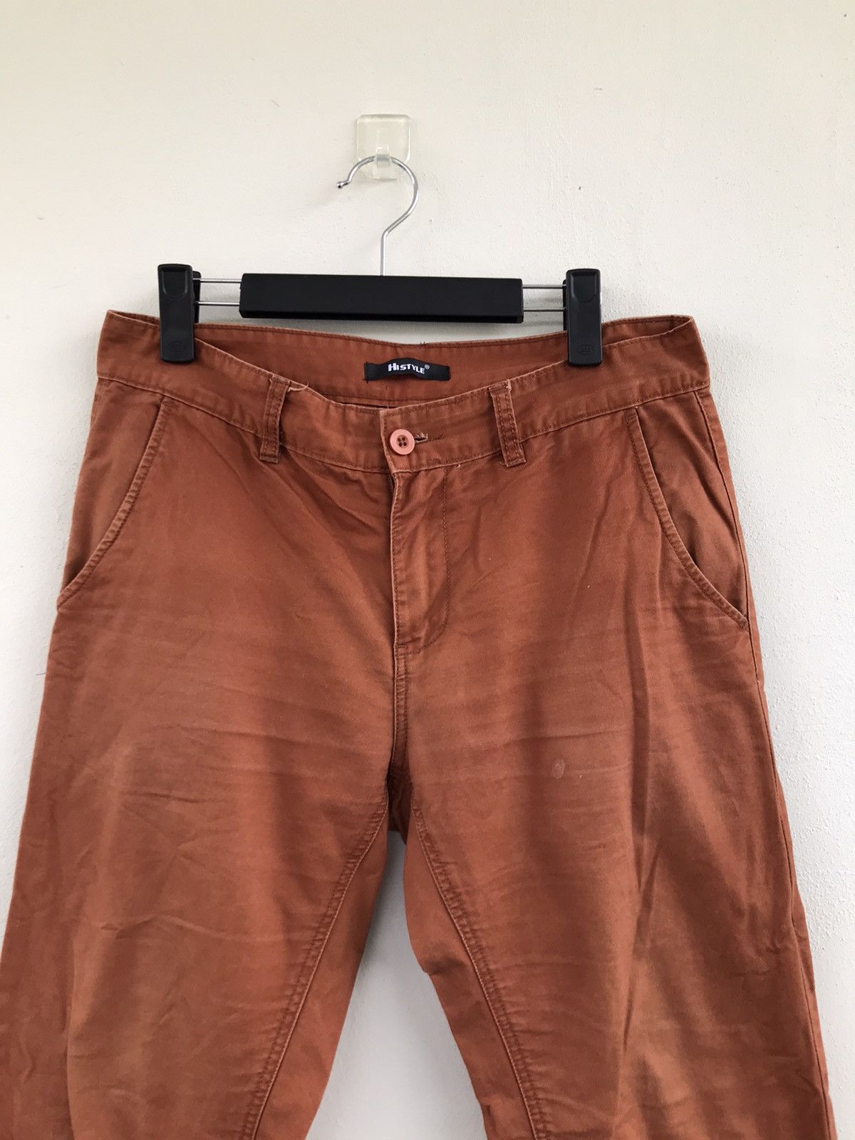 Japanese Brand Hi Style brown chinos trouser pants Size US 32 / EU 48 - 3 Thumbnail