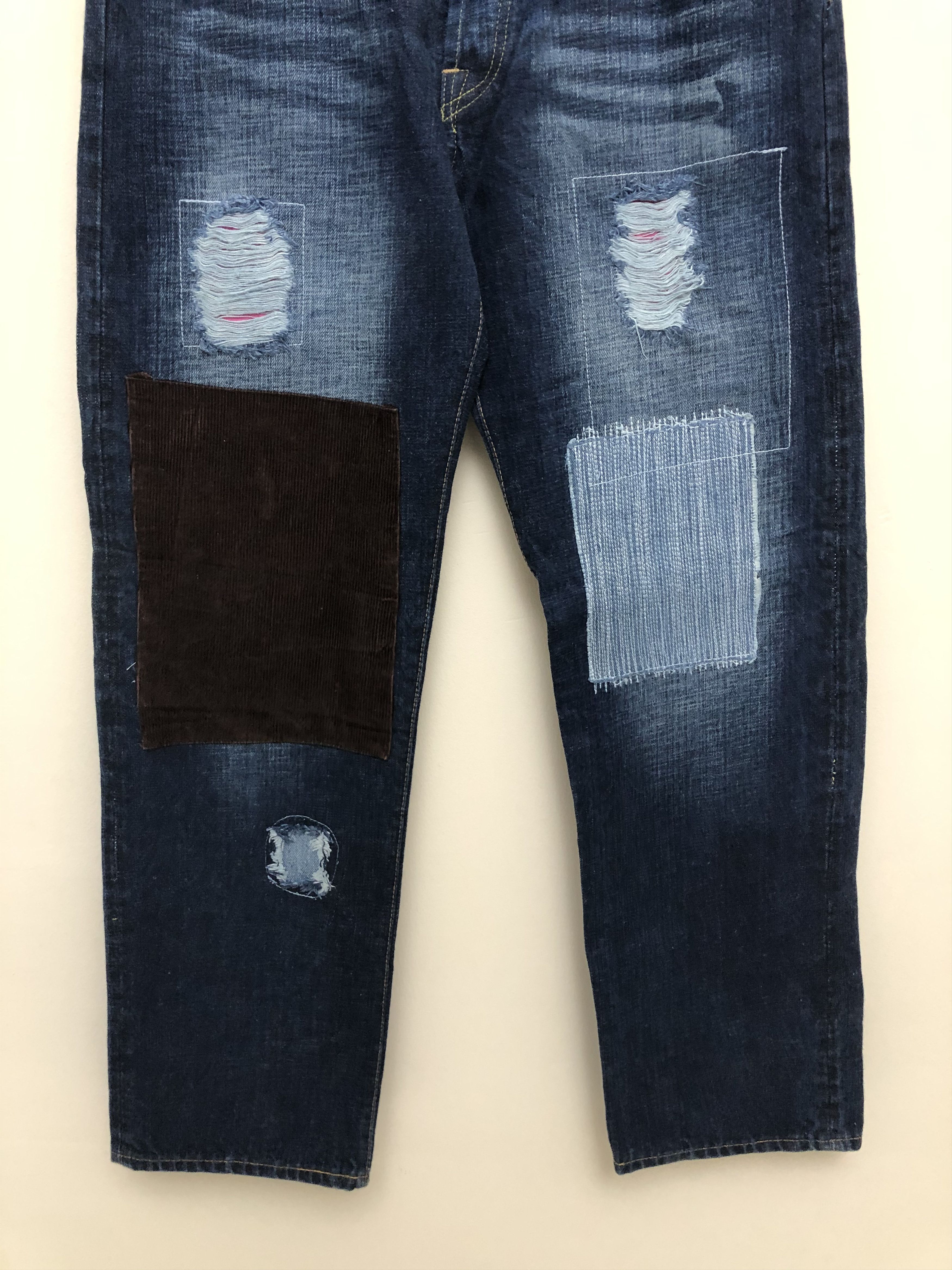 Japanese Brand Japanese Patchwork Kapital Inspired Selvedge Denim Jeans Size US 36 / EU 52 - 2 Thumbnail