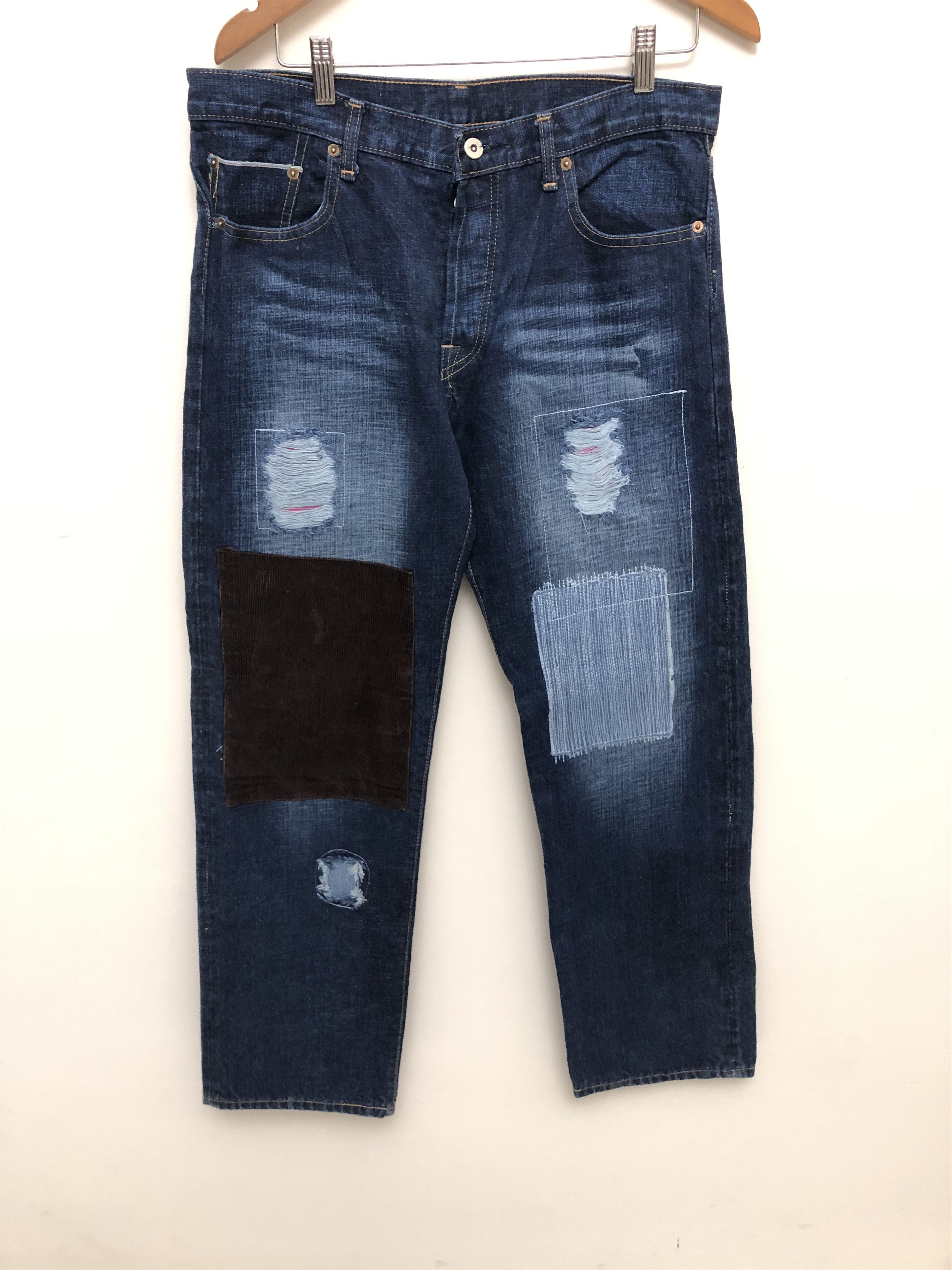 Japanese Brand Japanese Patchwork Kapital Inspired Selvedge Denim Jeans Size US 36 / EU 52 - 1 Thumbnail