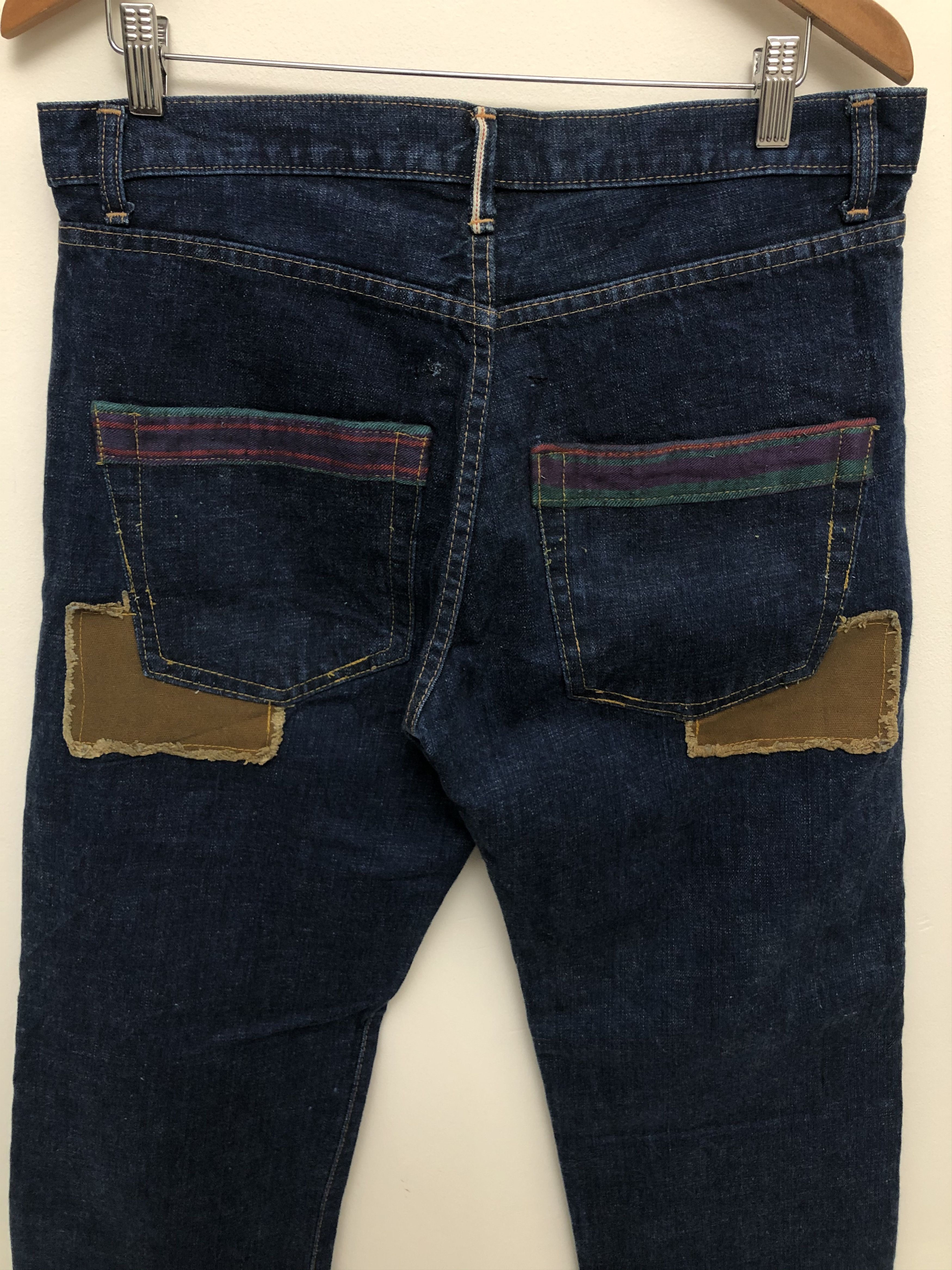 Japanese Brand Japanese Patchwork Kapital Inspired Selvedge Denim Jeans Size US 36 / EU 52 - 7 Thumbnail