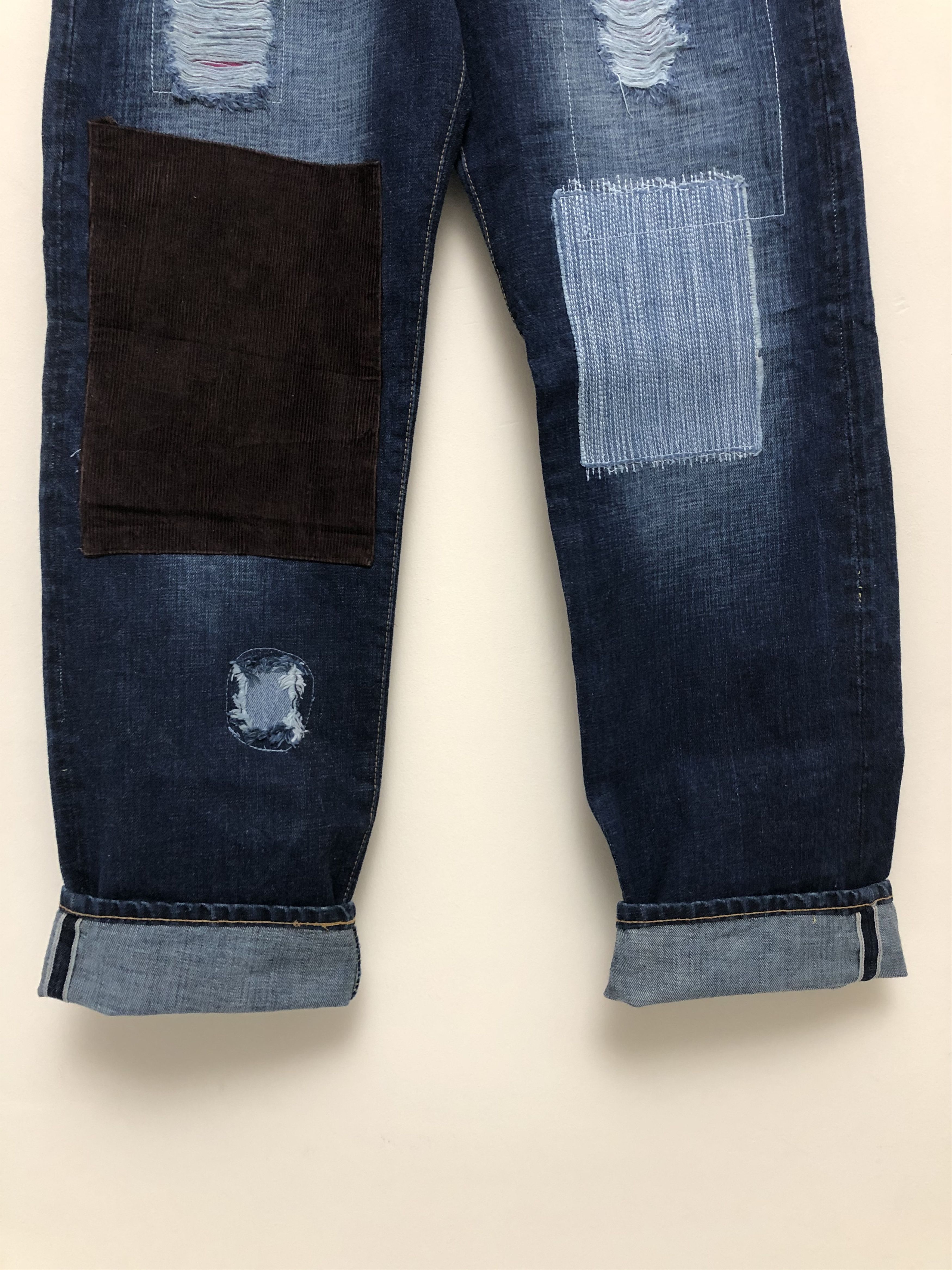 Japanese Brand Japanese Patchwork Kapital Inspired Selvedge Denim Jeans Size US 36 / EU 52 - 4 Thumbnail