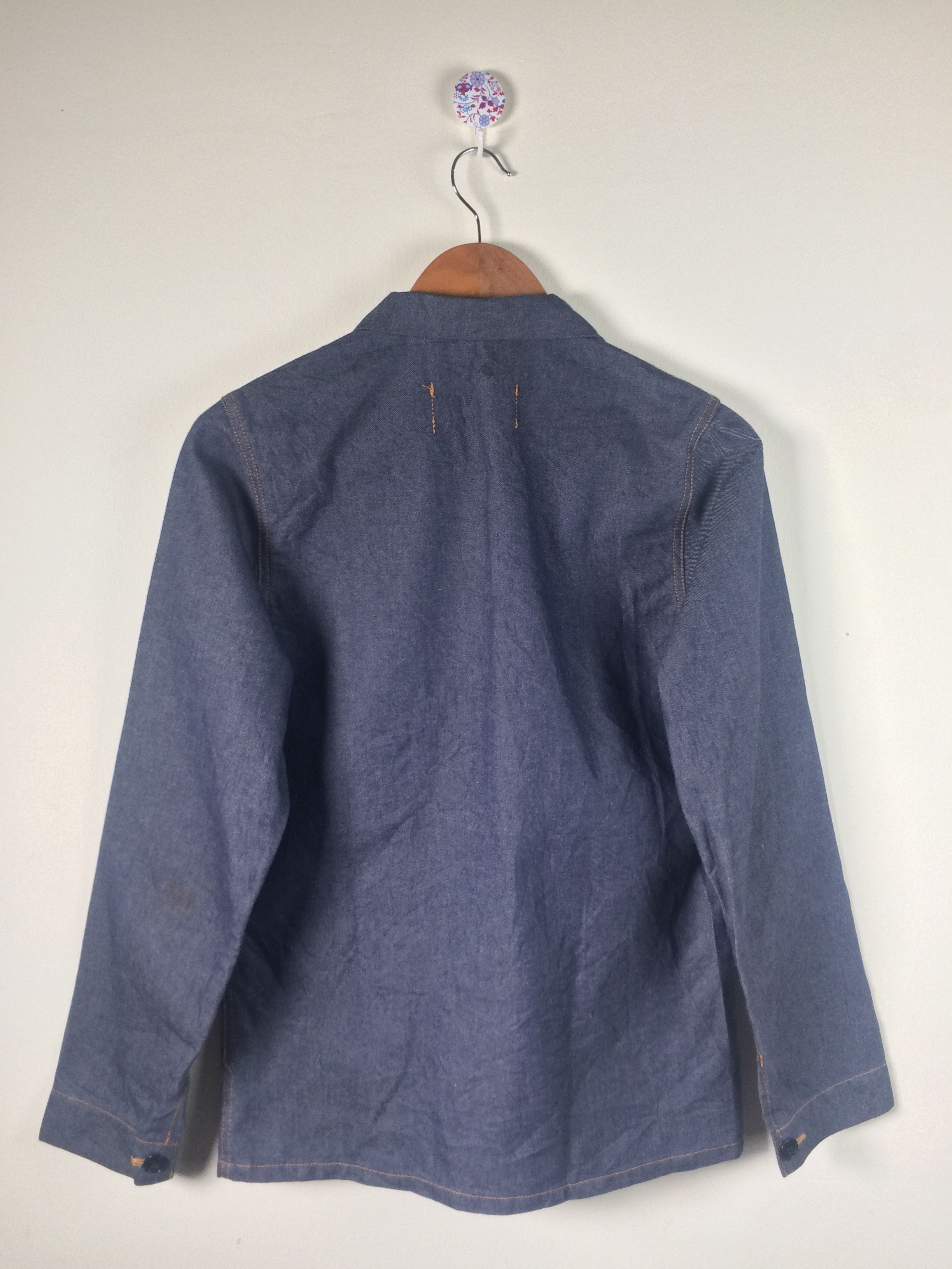 CABANE de ZUCCa × Vintage VTG Cabane De Zucca Union Made Chore Work Denim Jacket Size US S / EU 44-46 / 1 - 7 Thumbnail