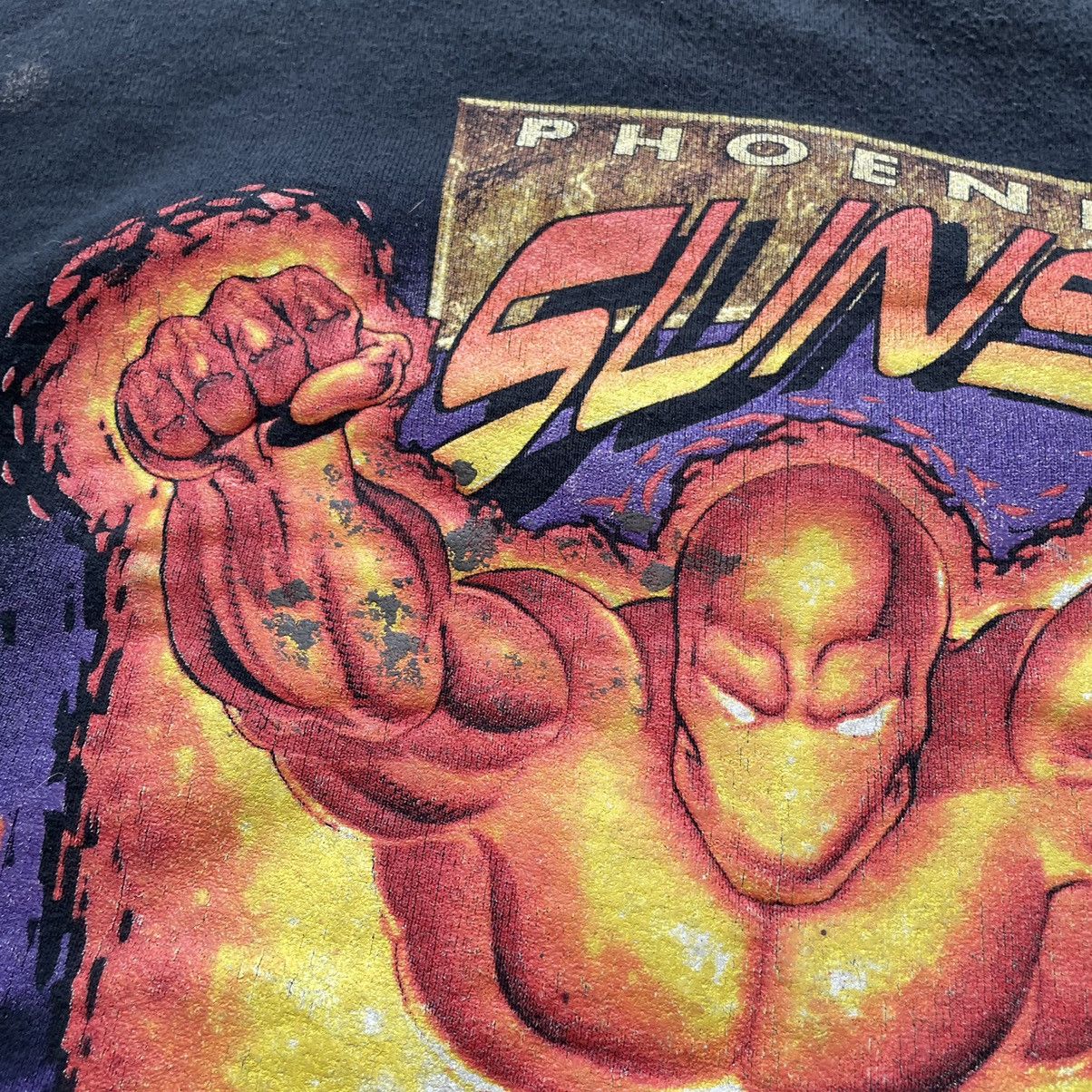 NBA × Salem Sportswear × Vintage RARE Vintage 90s Phoenix Suns Super Hero Salem Sweatshirt XL Size US XL / EU 56 / 4 - 5 Thumbnail