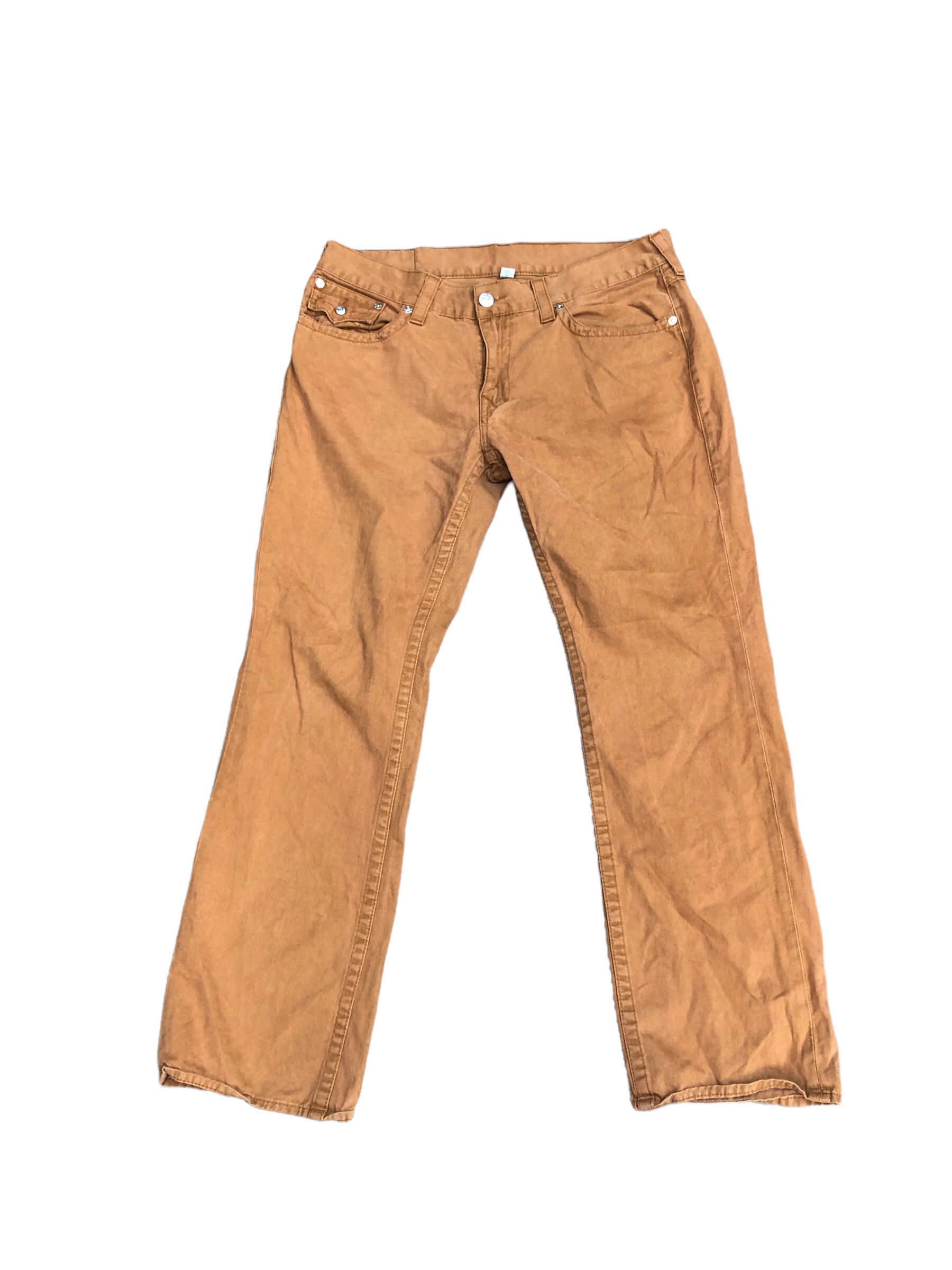 True Religion × Vintage Vintage True Religion Jeans Size 38 STRAIGHT Brown Flap T Size US 38 / EU 54 - 4 Thumbnail