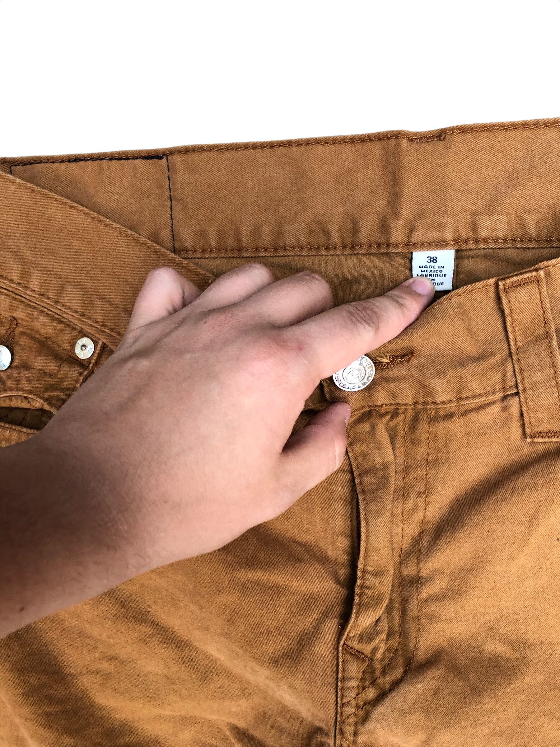 True Religion × Vintage Vintage True Religion Jeans Size 38 STRAIGHT Brown Flap T Size US 38 / EU 54 - 5 Thumbnail