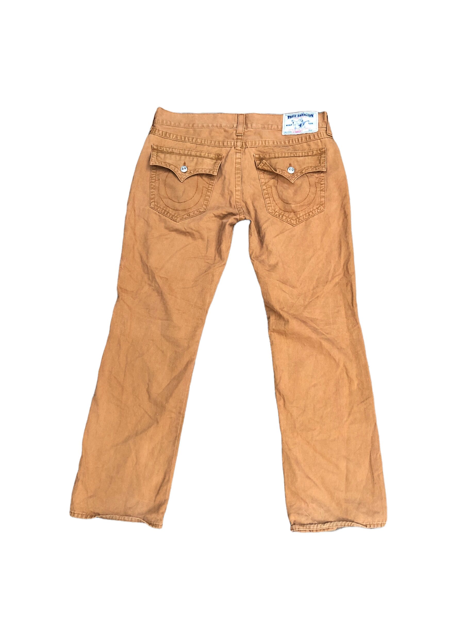 True Religion × Vintage Vintage True Religion Jeans Size 38 STRAIGHT Brown Flap T Size US 38 / EU 54 - 10 Thumbnail