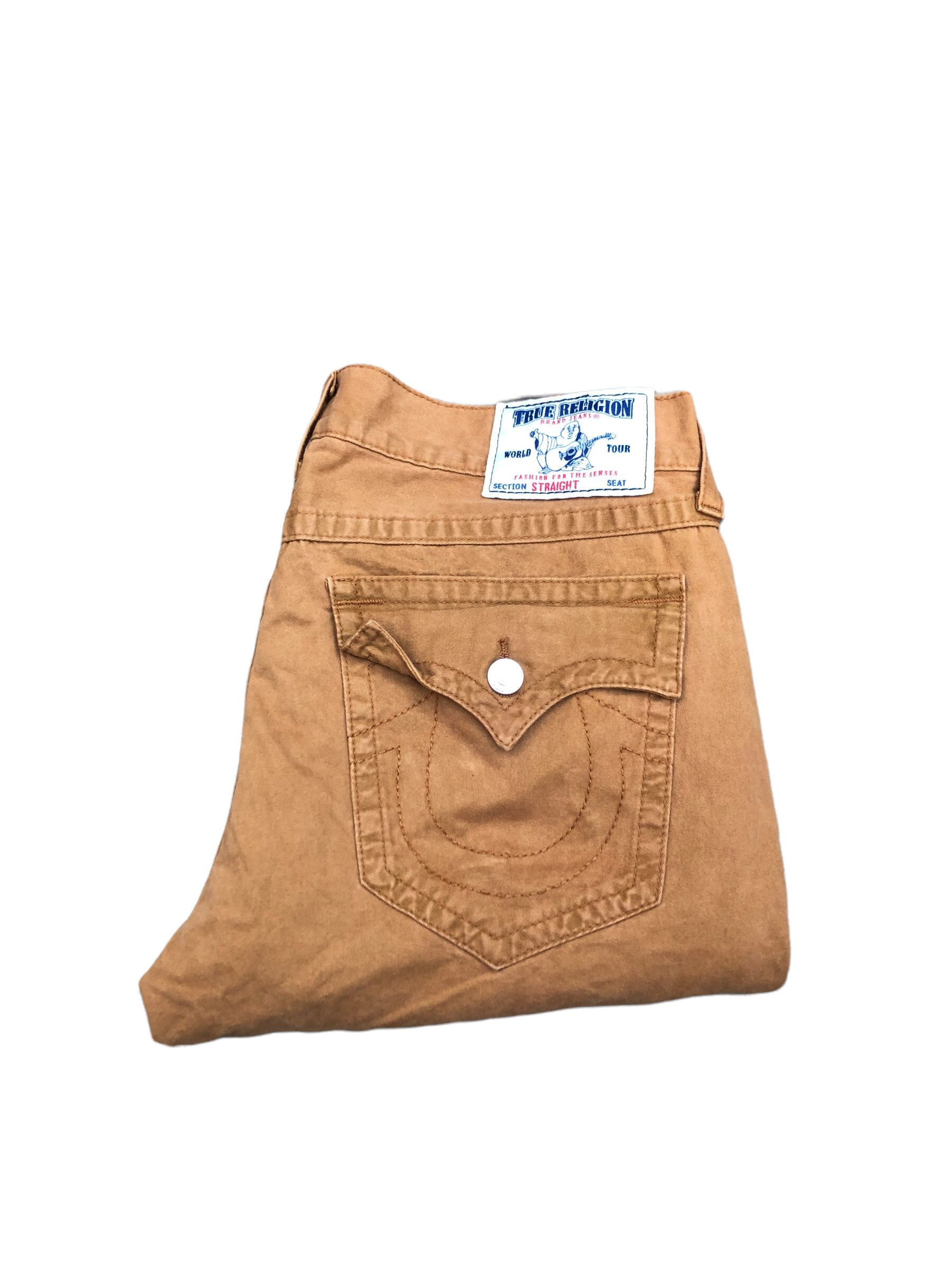 True Religion × Vintage Vintage True Religion Jeans Size 38 STRAIGHT Brown Flap T Size US 38 / EU 54 - 7 Thumbnail