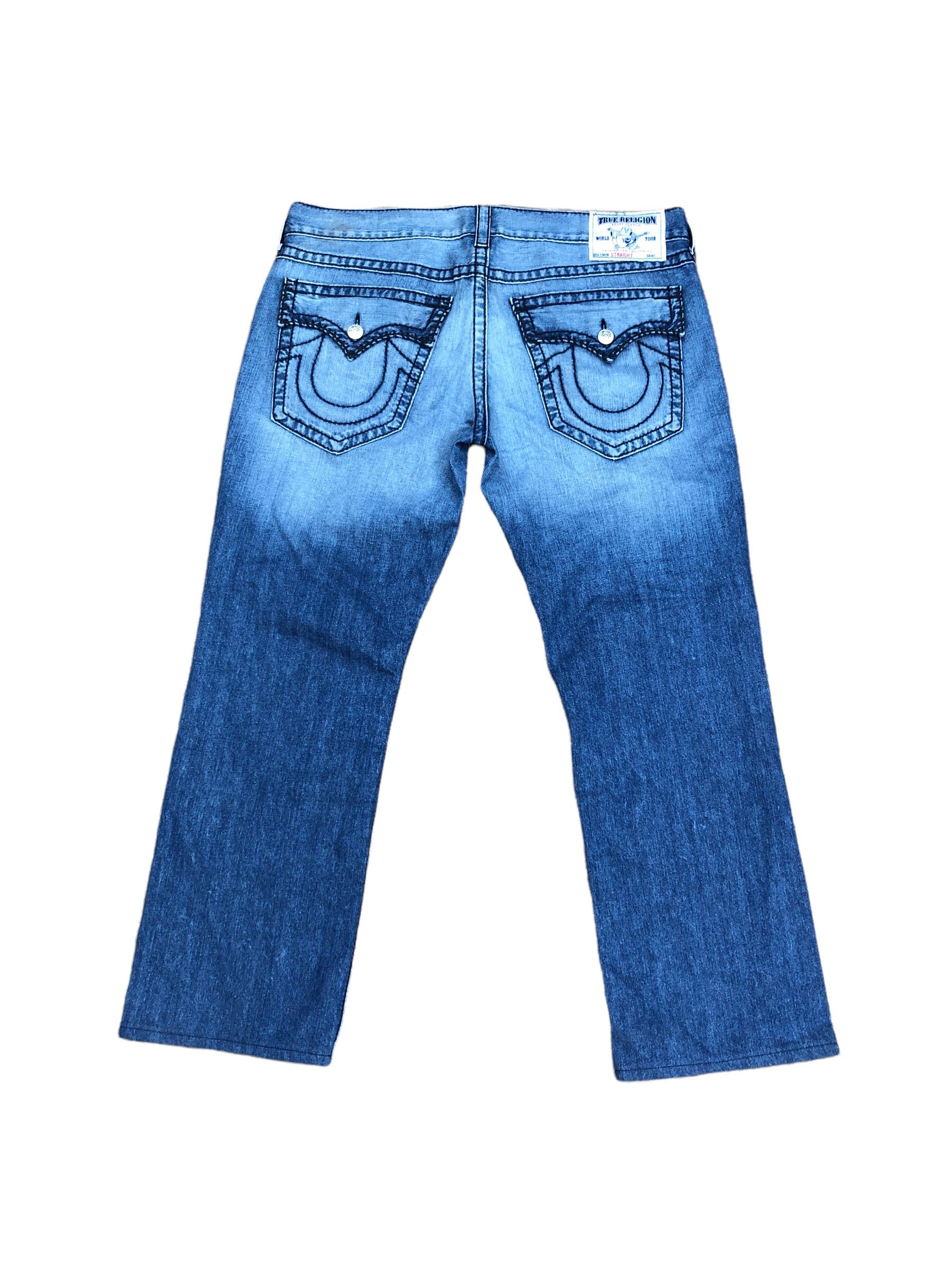 True Religion × Vintage Vintage True Religion Jeans Size 38 STRAIGHT Blue Size US 38 / EU 54 - 3 Thumbnail
