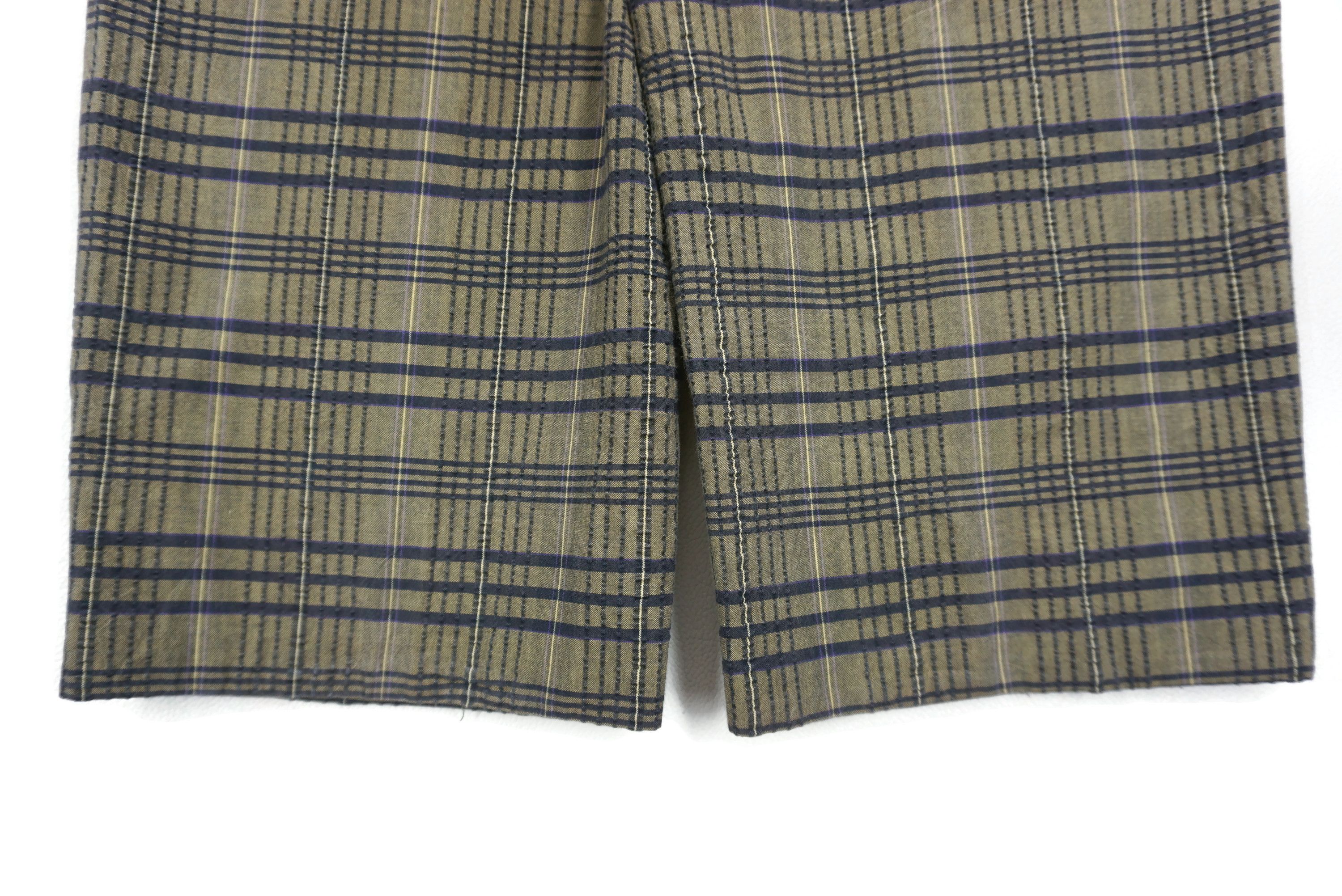 Designer × Japanese Brand × Michiko Koshino Tartan Pleated Pants Mr Junko by Junko Koshino Plaid Japan Size US 33 - 9 Thumbnail