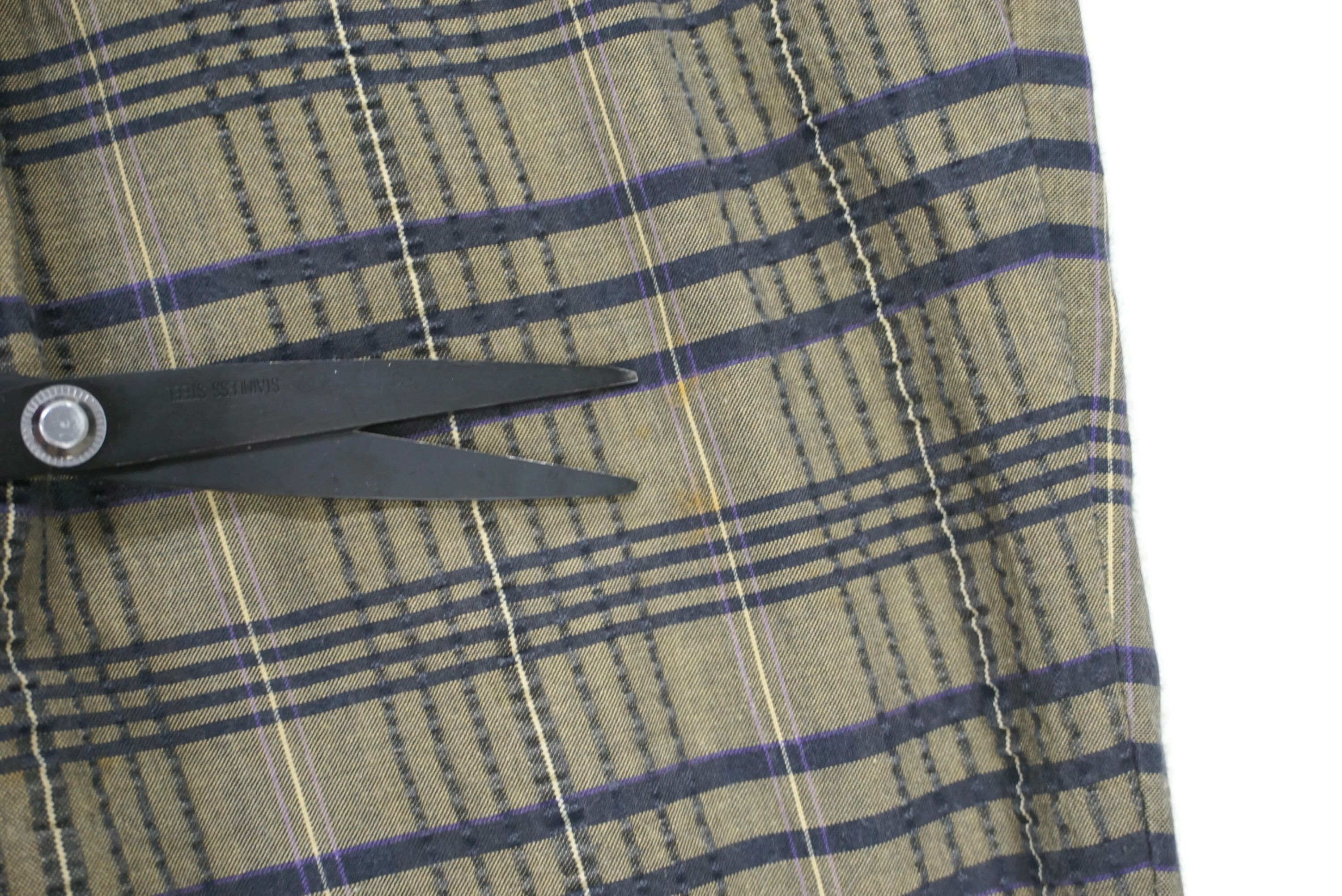 Designer × Japanese Brand × Michiko Koshino Tartan Pleated Pants Mr Junko by Junko Koshino Plaid Japan Size US 33 - 6 Thumbnail