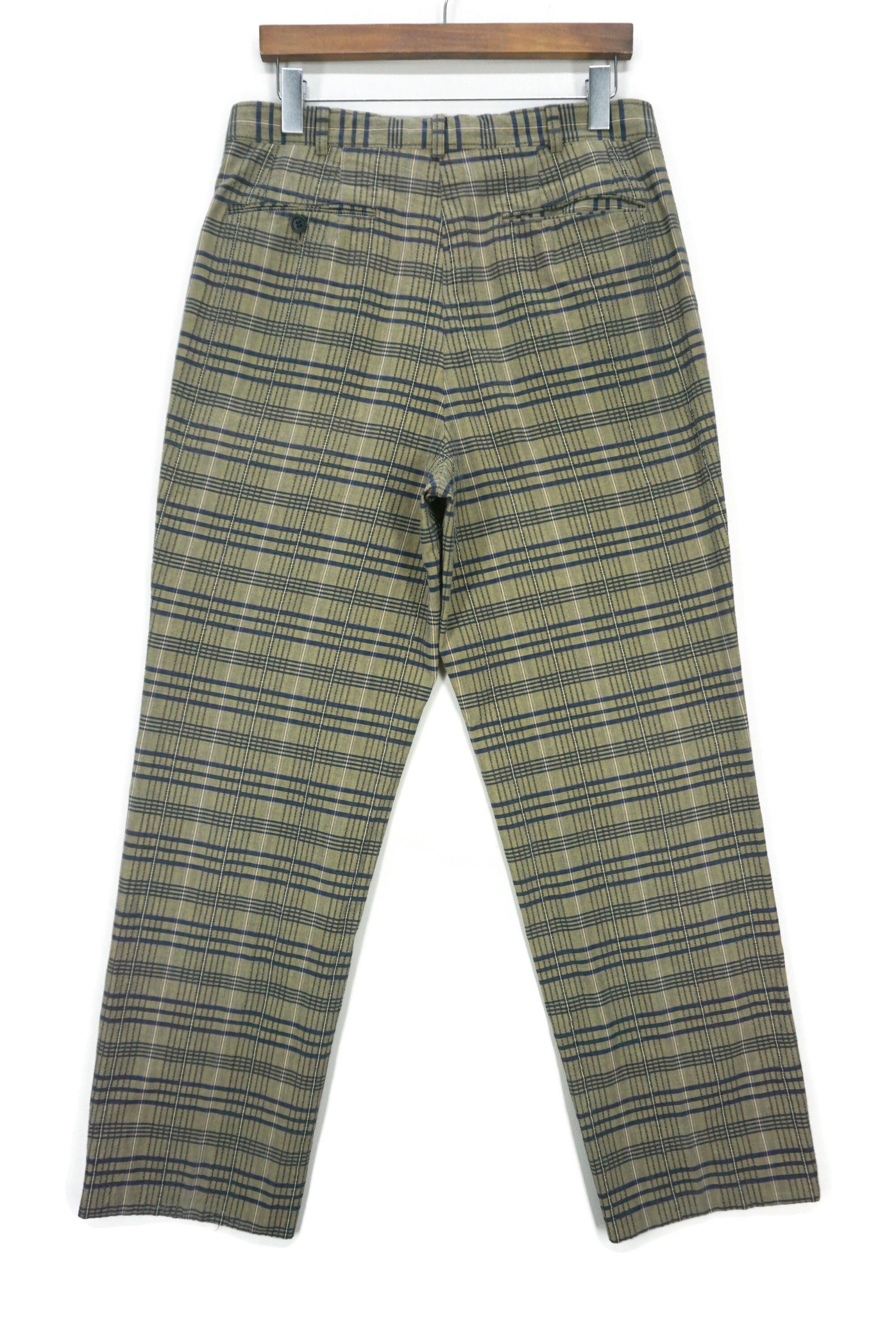 Designer × Japanese Brand × Michiko Koshino Tartan Pleated Pants Mr Junko by Junko Koshino Plaid Japan Size US 33 - 2 Thumbnail