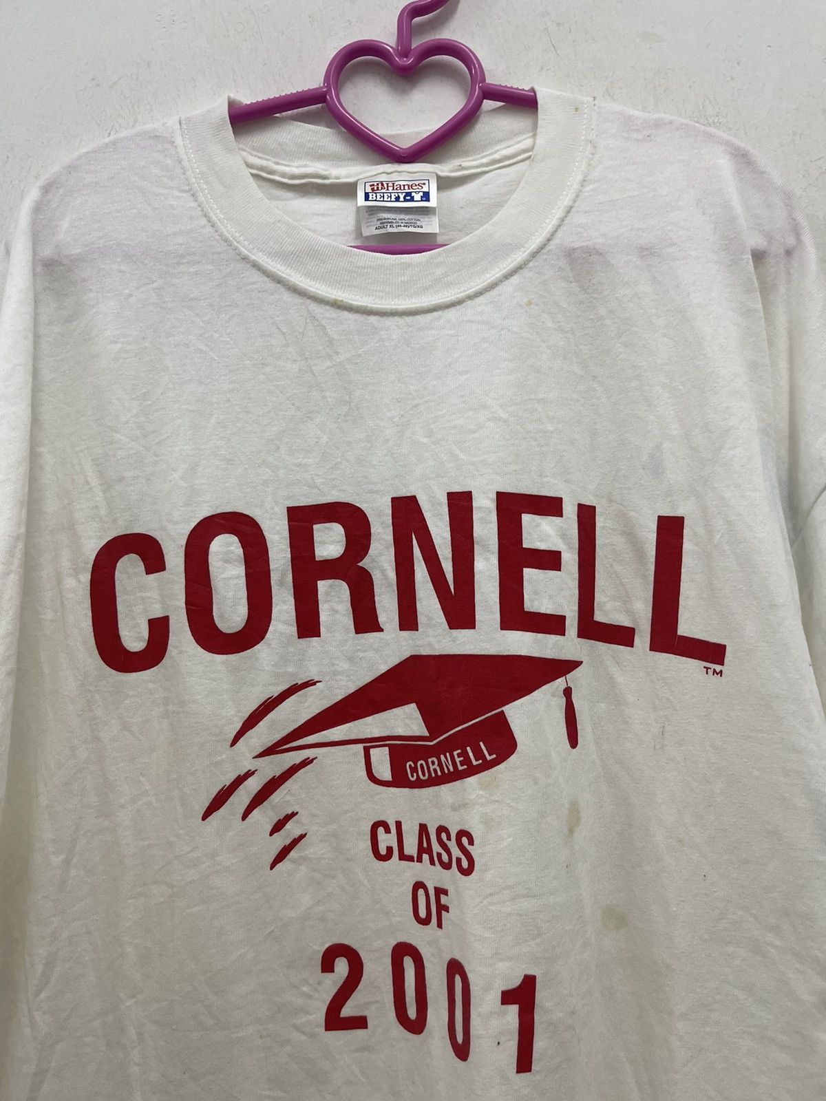 Vintage Rare Vintage CORNELL Class of 2001 Tee Size US XL / EU 56 / 4 - 2 Thumbnail