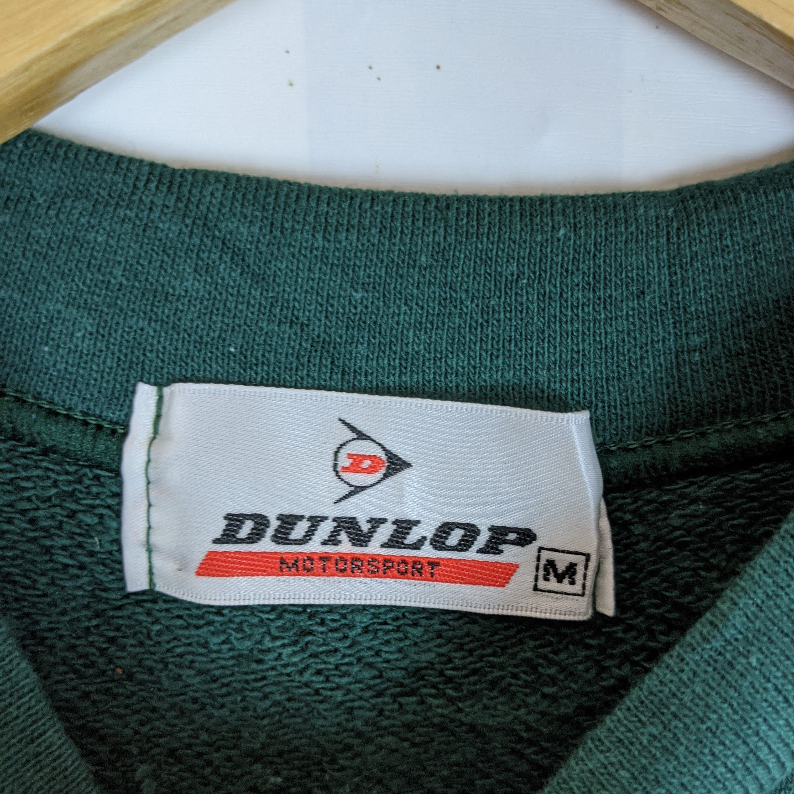 Dunlop × Japanese Brand Vintage 80's DUNLOP Motorsport Plain Jumper Sweatshirt Size US M / EU 48-50 / 2 - 10 Thumbnail