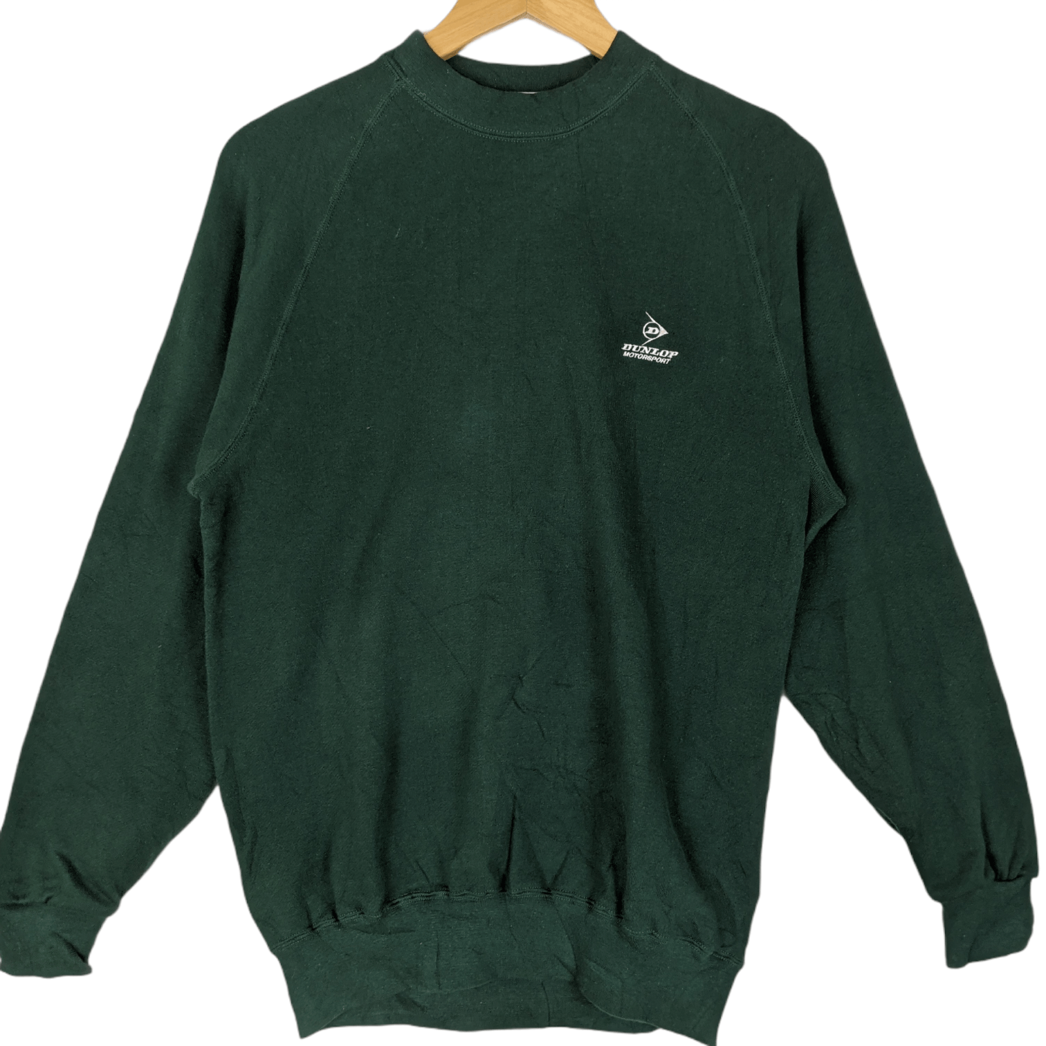 Dunlop × Japanese Brand Vintage 80's DUNLOP Motorsport Plain Jumper Sweatshirt Size US M / EU 48-50 / 2 - 2 Thumbnail