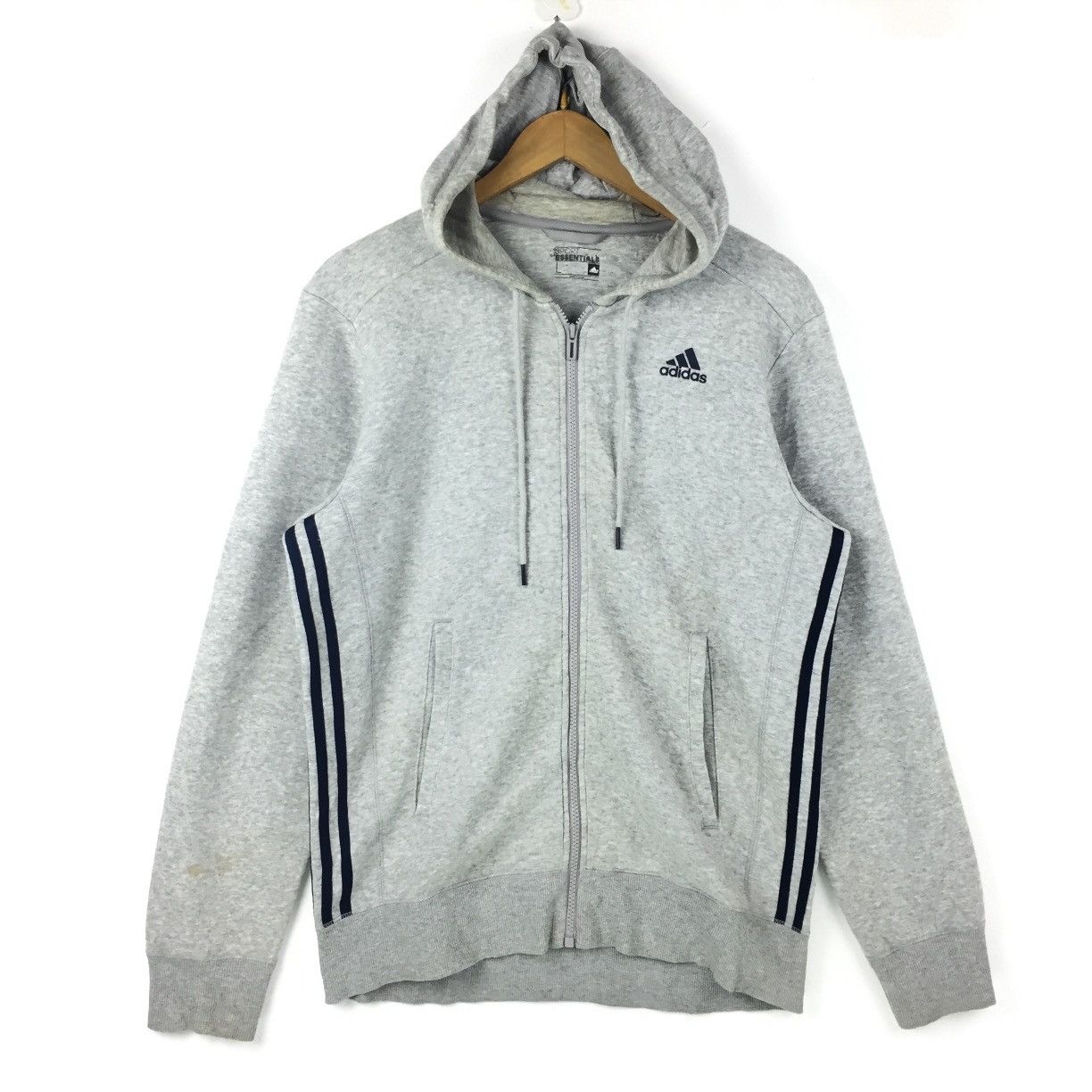 Adidas × Vintage Sweater Hoodie Adidas Nice Design Logo On Sleeve Medium Size US M / EU 48-50 / 2 - 1 Thumbnail