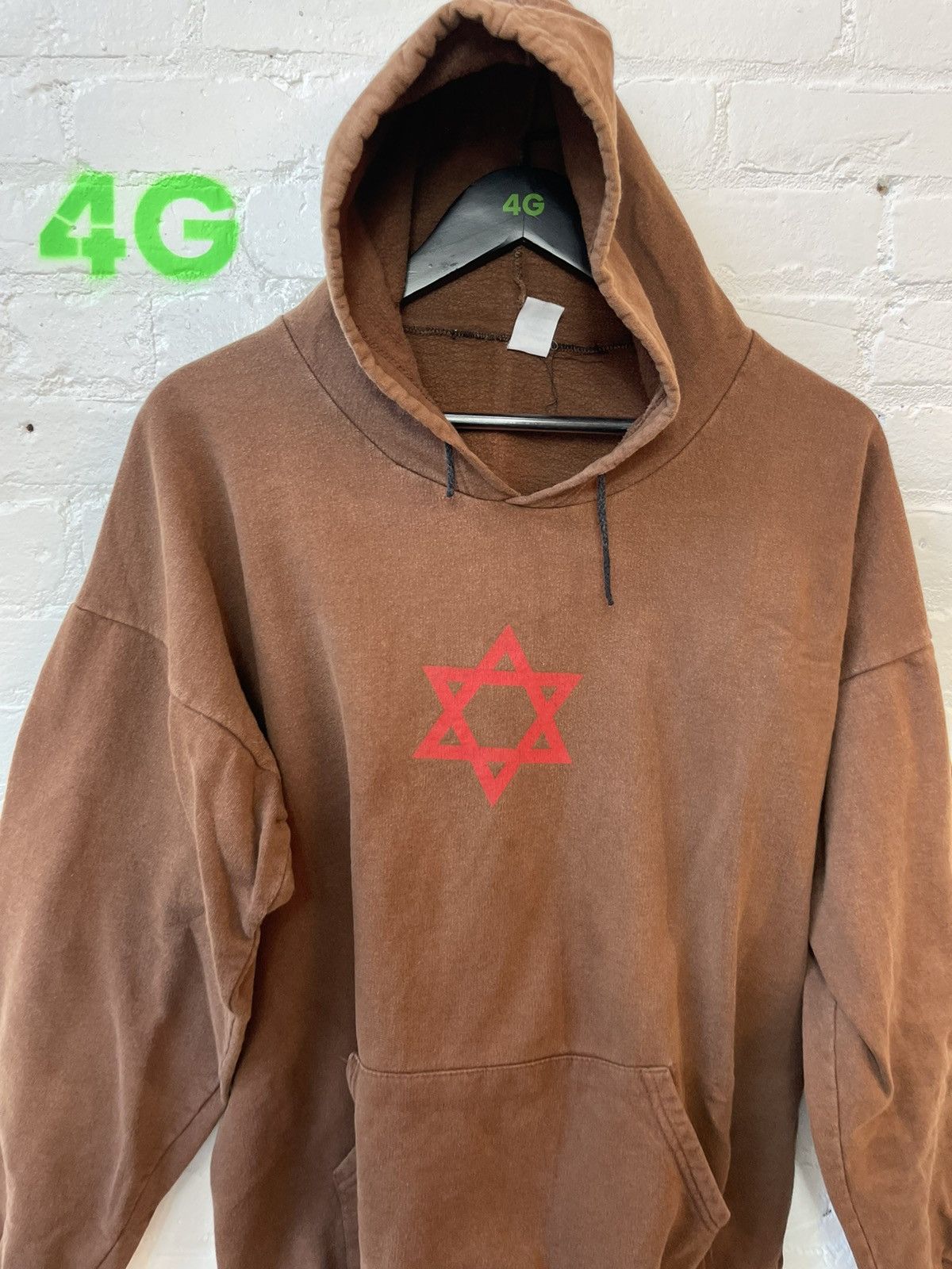 Vintage Vintage 90s Jewish Star of David Skater Sweatshirt Hoodie Size US XL / EU 56 / 4 - 2 Thumbnail