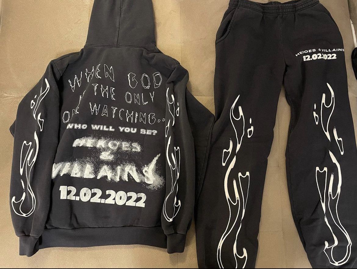 Metro Boomin × Other Hellstar X metro boomin sweatsuit hoodie + pants bundle m Size US M / EU 48-50 / 2 - 1 Thumbnail