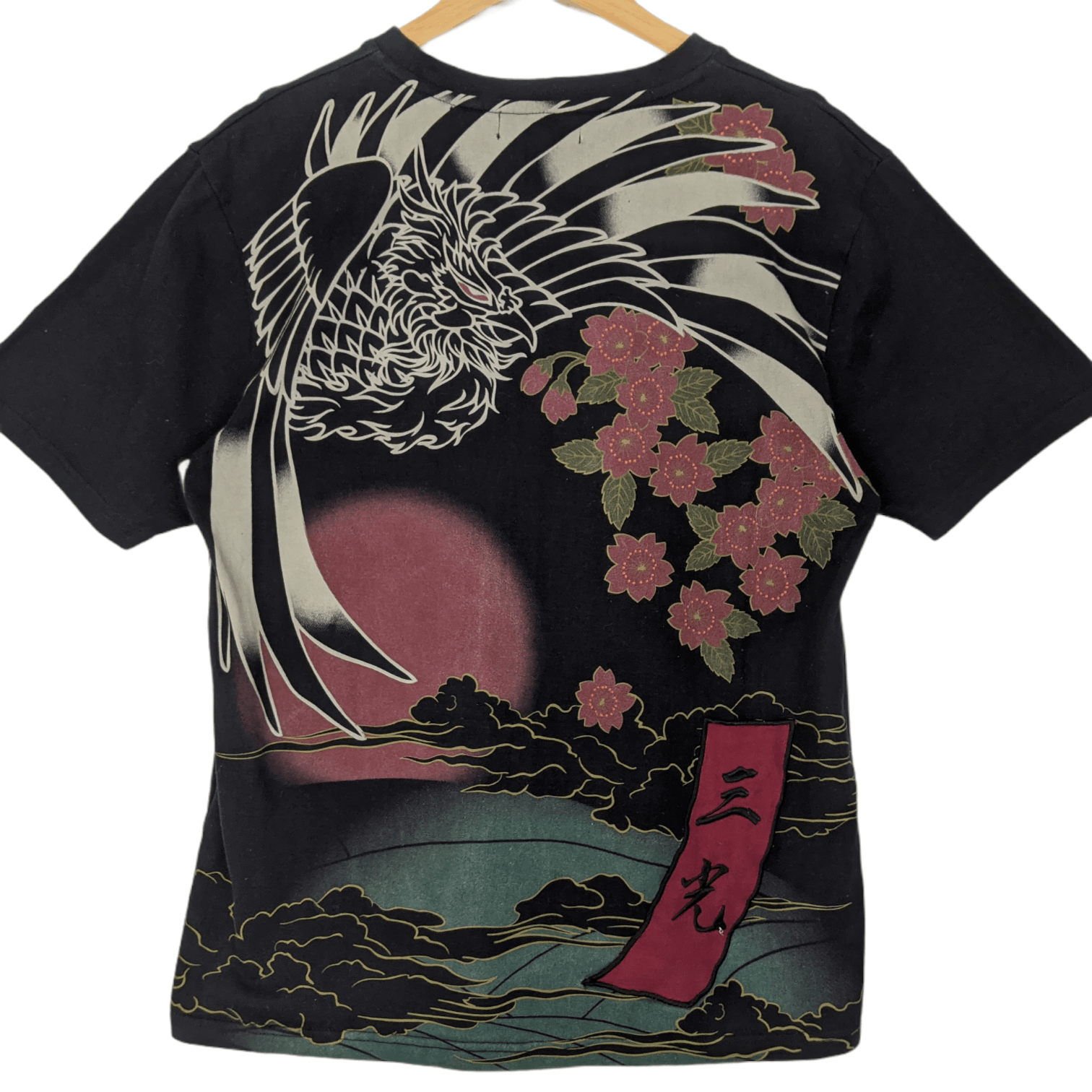 Japanese Brand NEVERMIND Gangster Yakuza Eagle Graphic T-Shirt Size US L / EU 52-54 / 3 - 4 Thumbnail